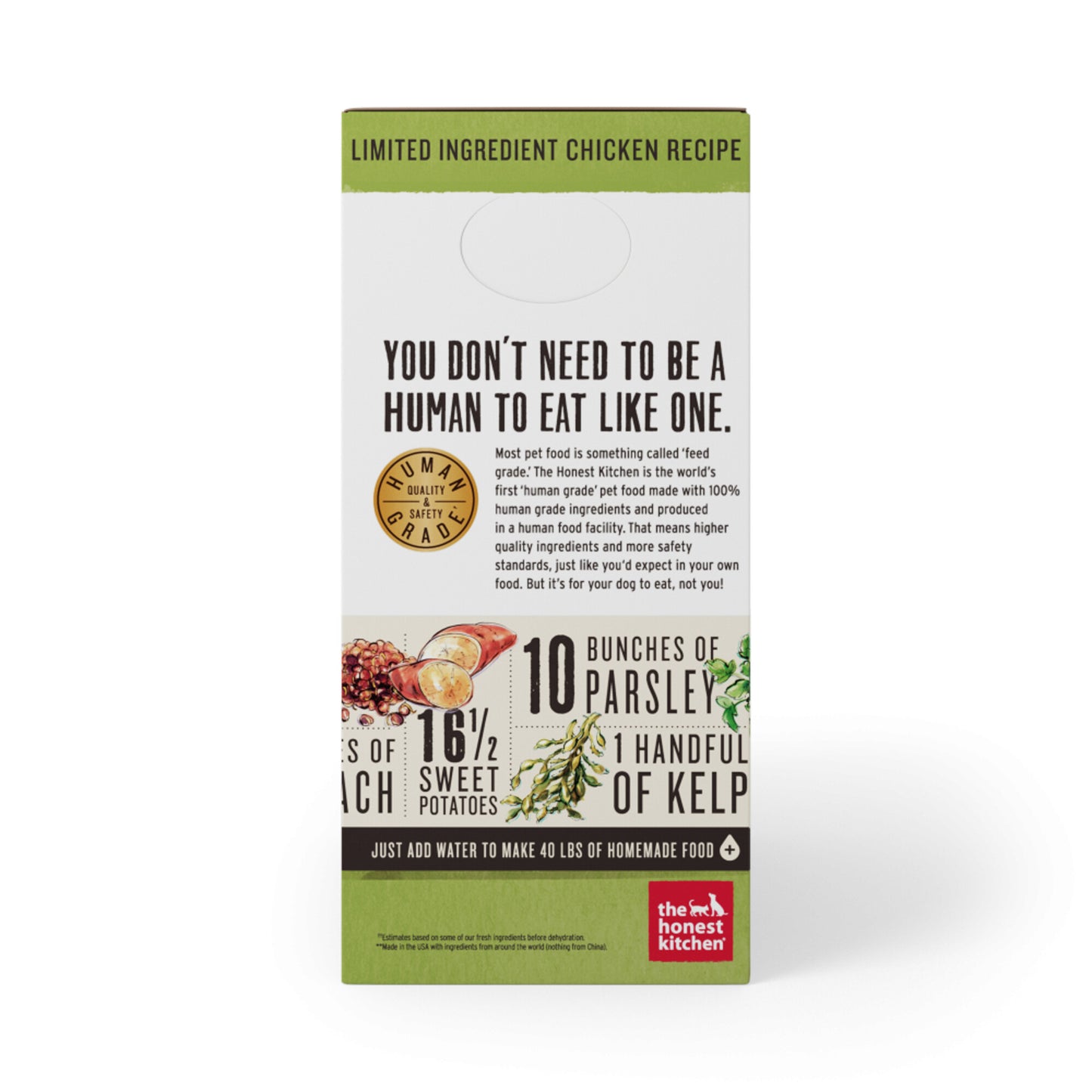 The Honest Kitchen Limited Ingredient Chicken Recipe Dehydrated Dog Food