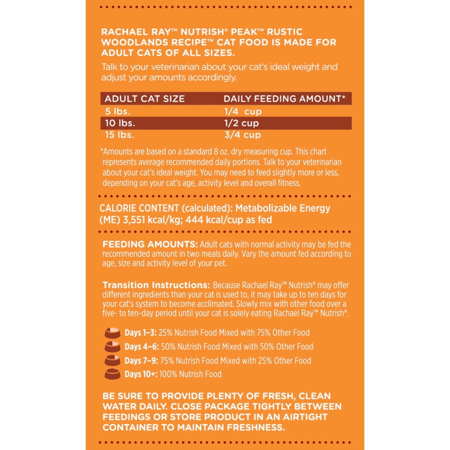 Rachael Ray Nutrish Peak Rustic Woodlands Recipe Chicken, Turkey & Duck Recipe Dry Cat Food