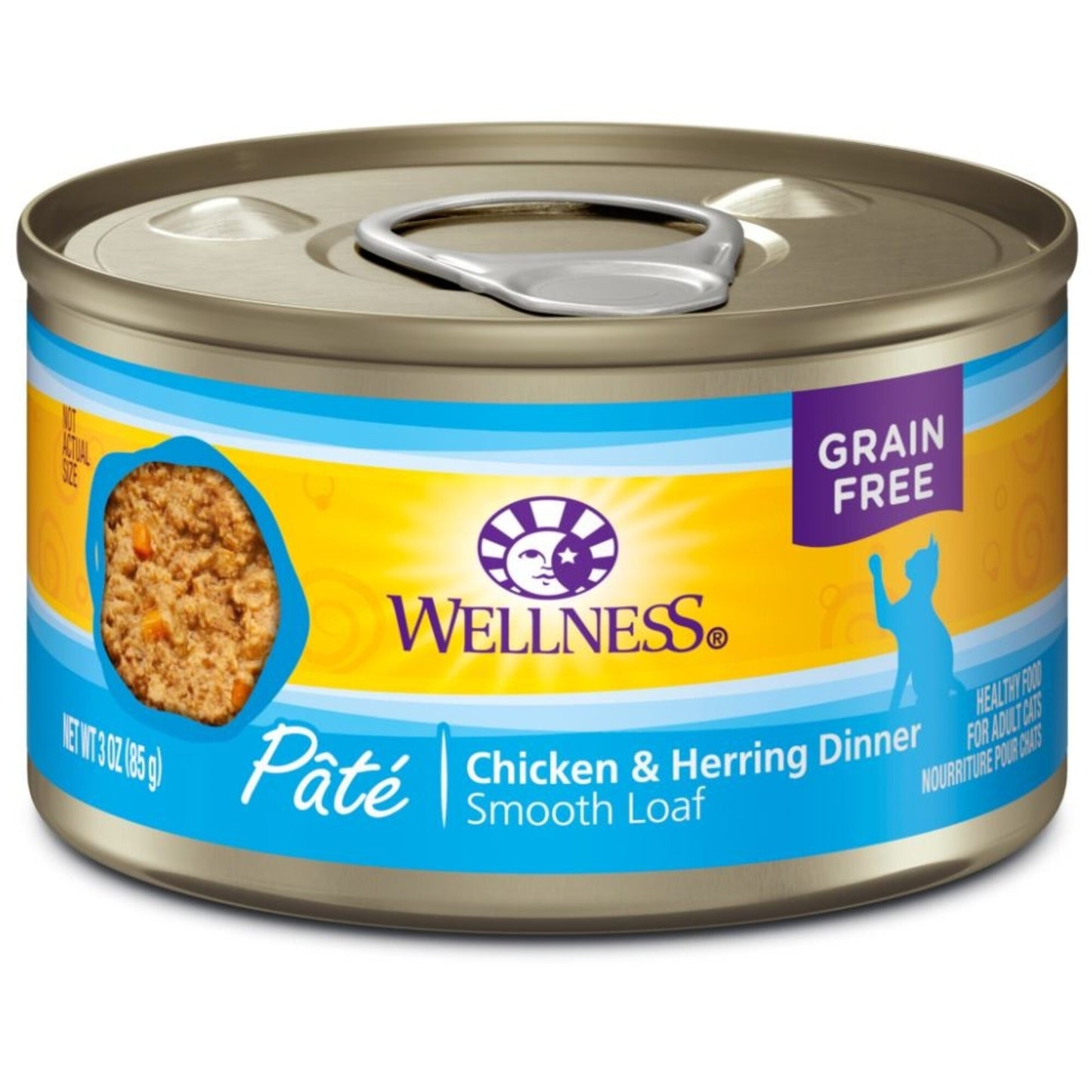 Wellness Complete Health Natural Grain Free Chicken and Herring Pate Wet Canned Cat Food