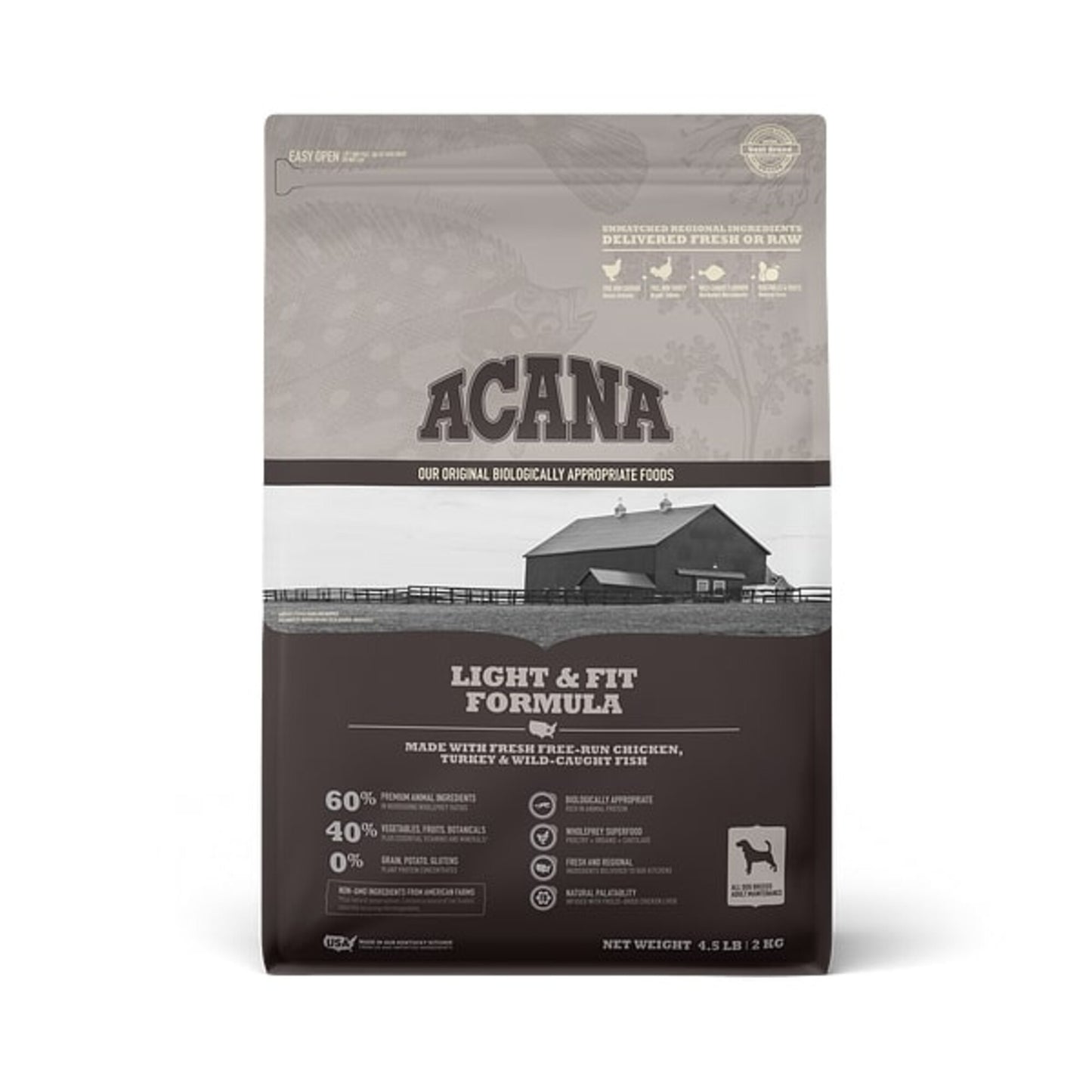 ACANA Light & Fit Formula Grain Free Dry Dog Food