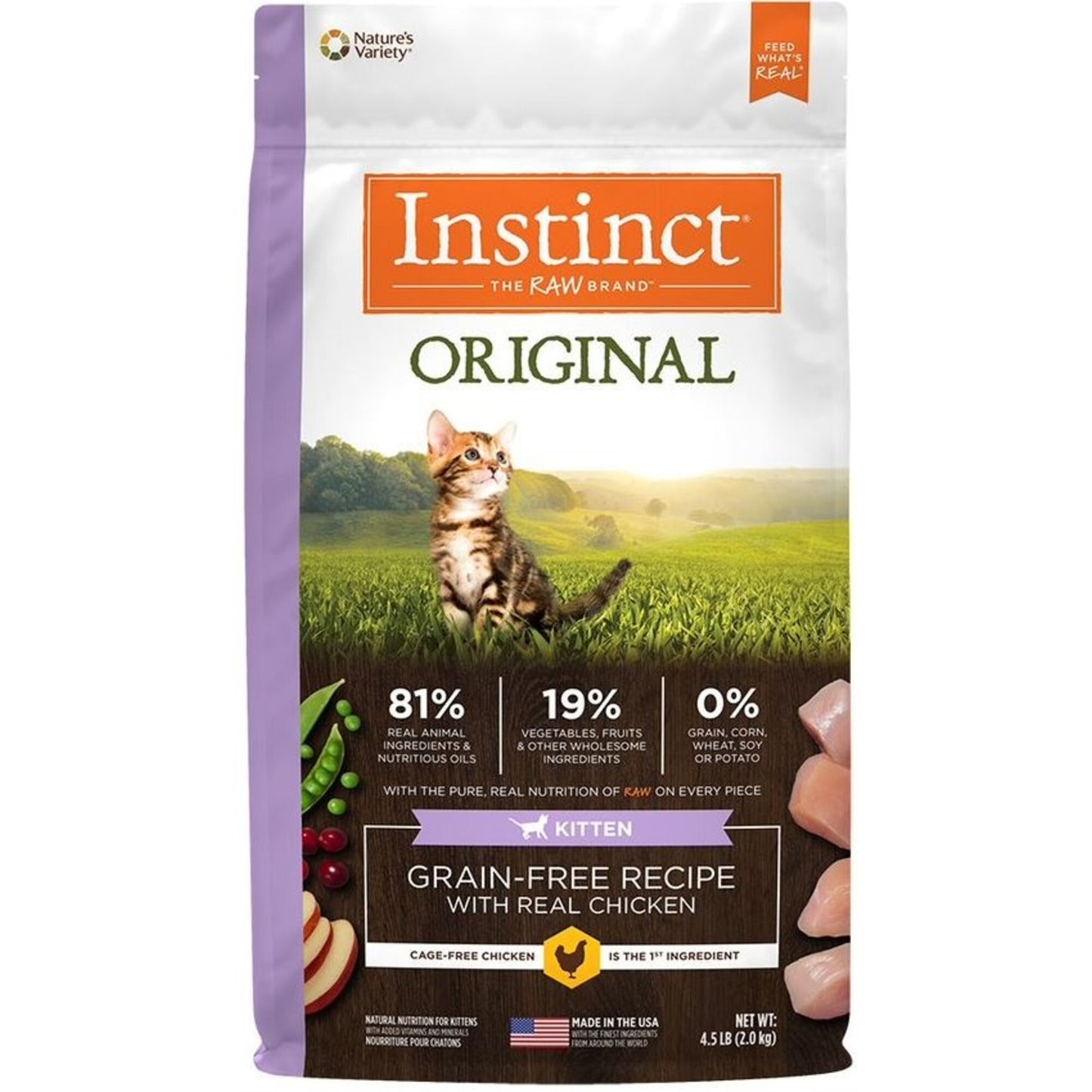 Instinct Original Kitten Grain Free Recipe with Real Chicken Natural Dry Cat Food