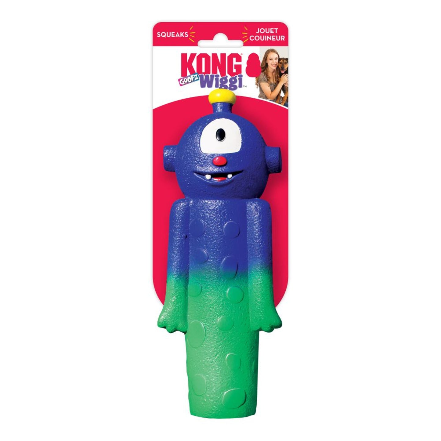 KONG Wiggi Goofz Dog Toy (Color Varies)