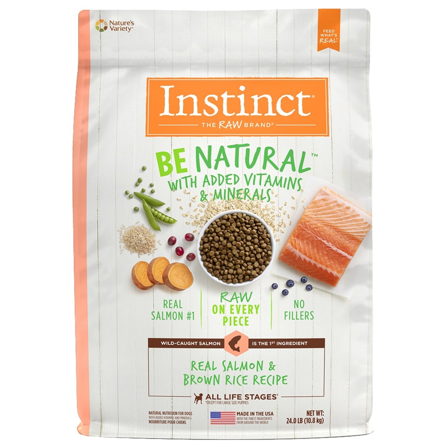 Instinct Be Natural Salmon & Brown Rice Recipe Dry Dog Food