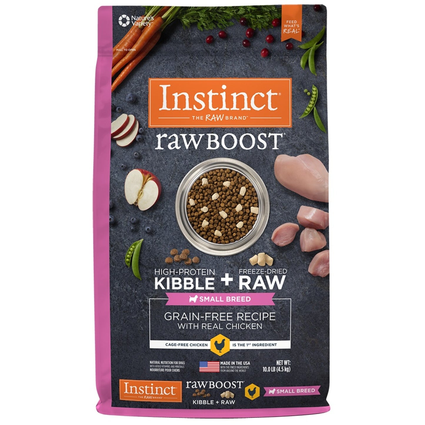 Instinct Raw Boost Small Breed Grain Free Recipe with Real Chicken Natural Dry Dog Food