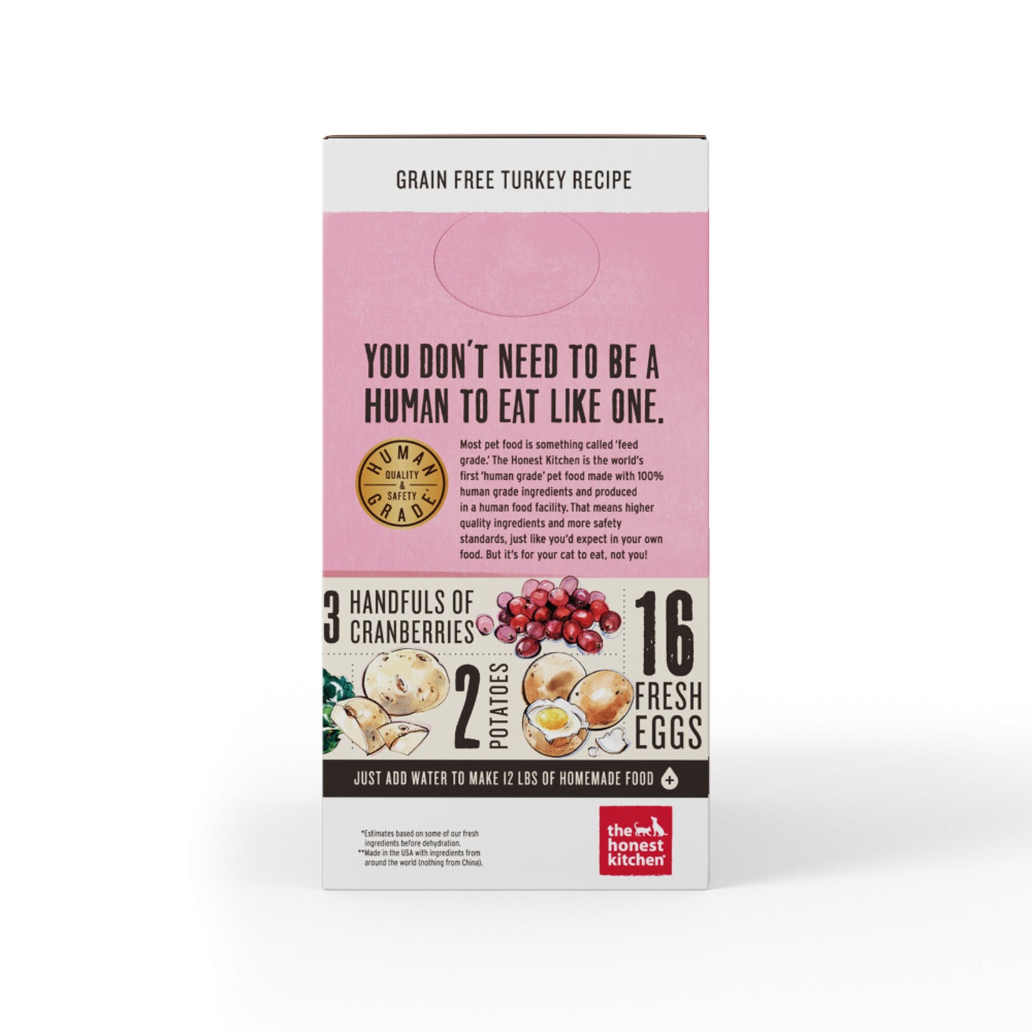 The Honest Kitchen Grain Free Turkey Recipe Dehydrated Cat Food