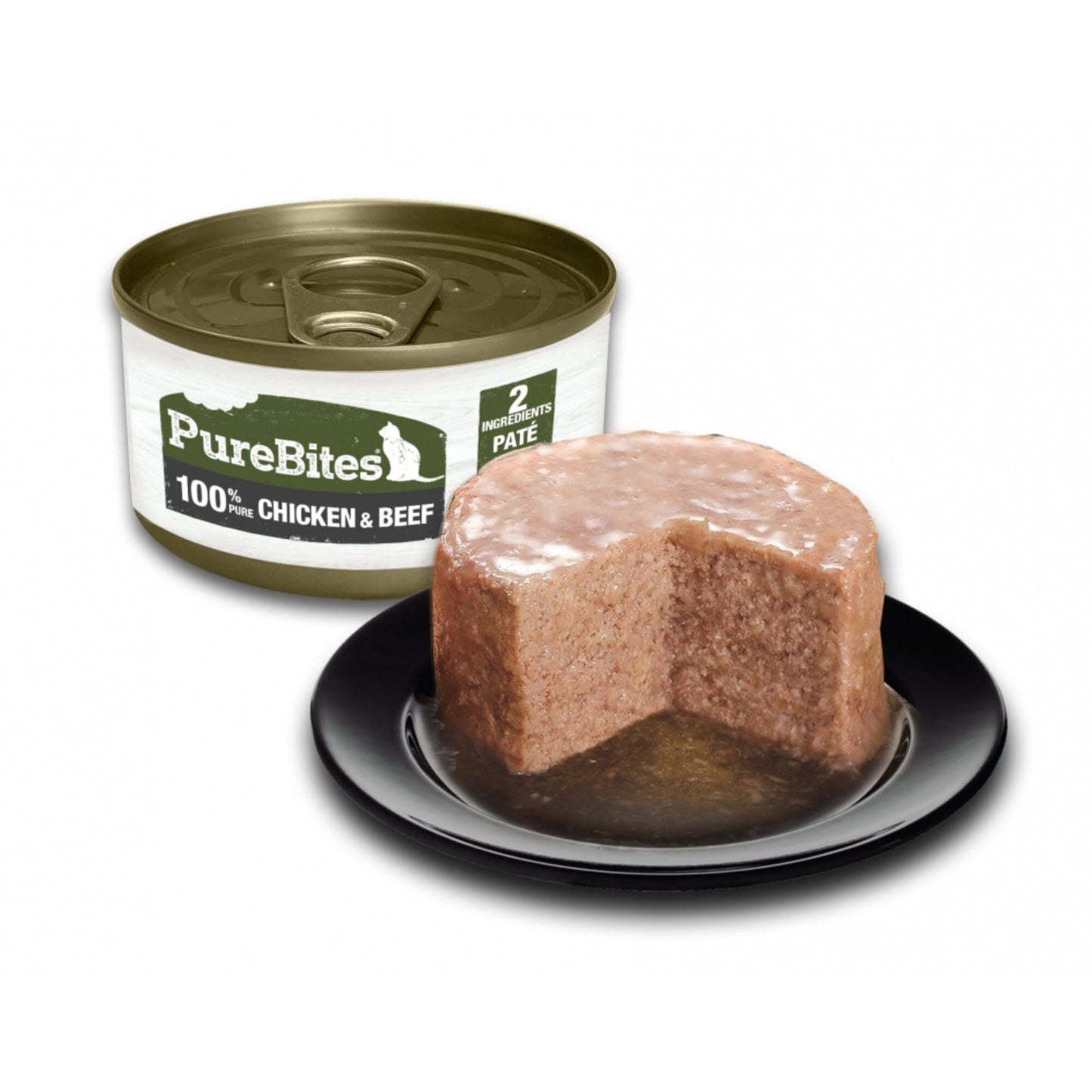 PureBites 100% Pure Chicken & Beef Pate Cat Food Topper Treat