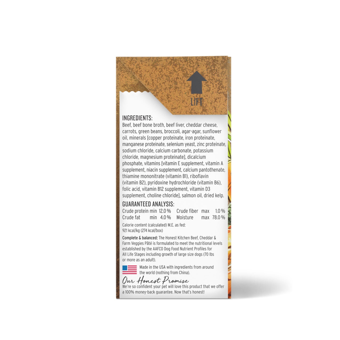 The Honest Kitchen Butcher Block Pate Beef, Cheddar & Farm Veggies Grain Free Recipe for Dogs