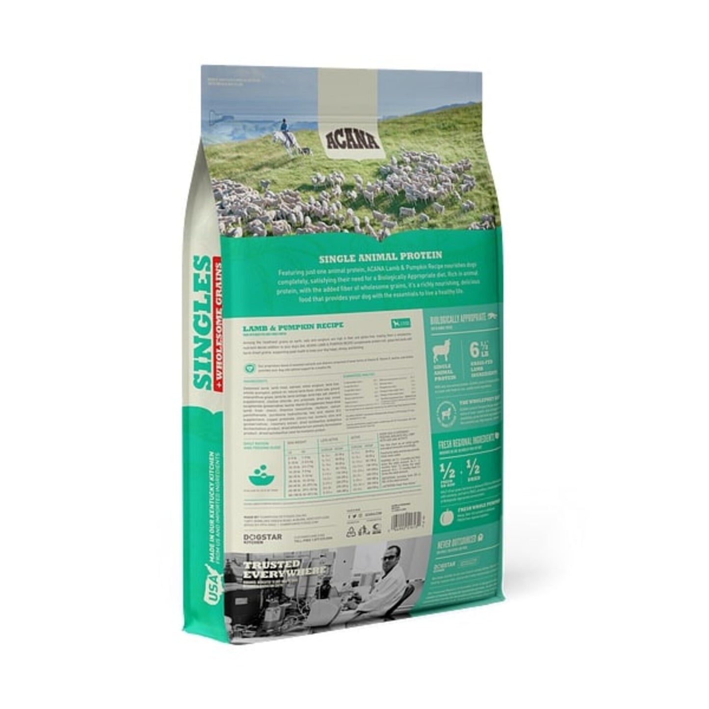 ACANA Singles + Wholesome Grains Limited Ingredient Diet Lamb & Pumpkin Recipe Dry Dog Food