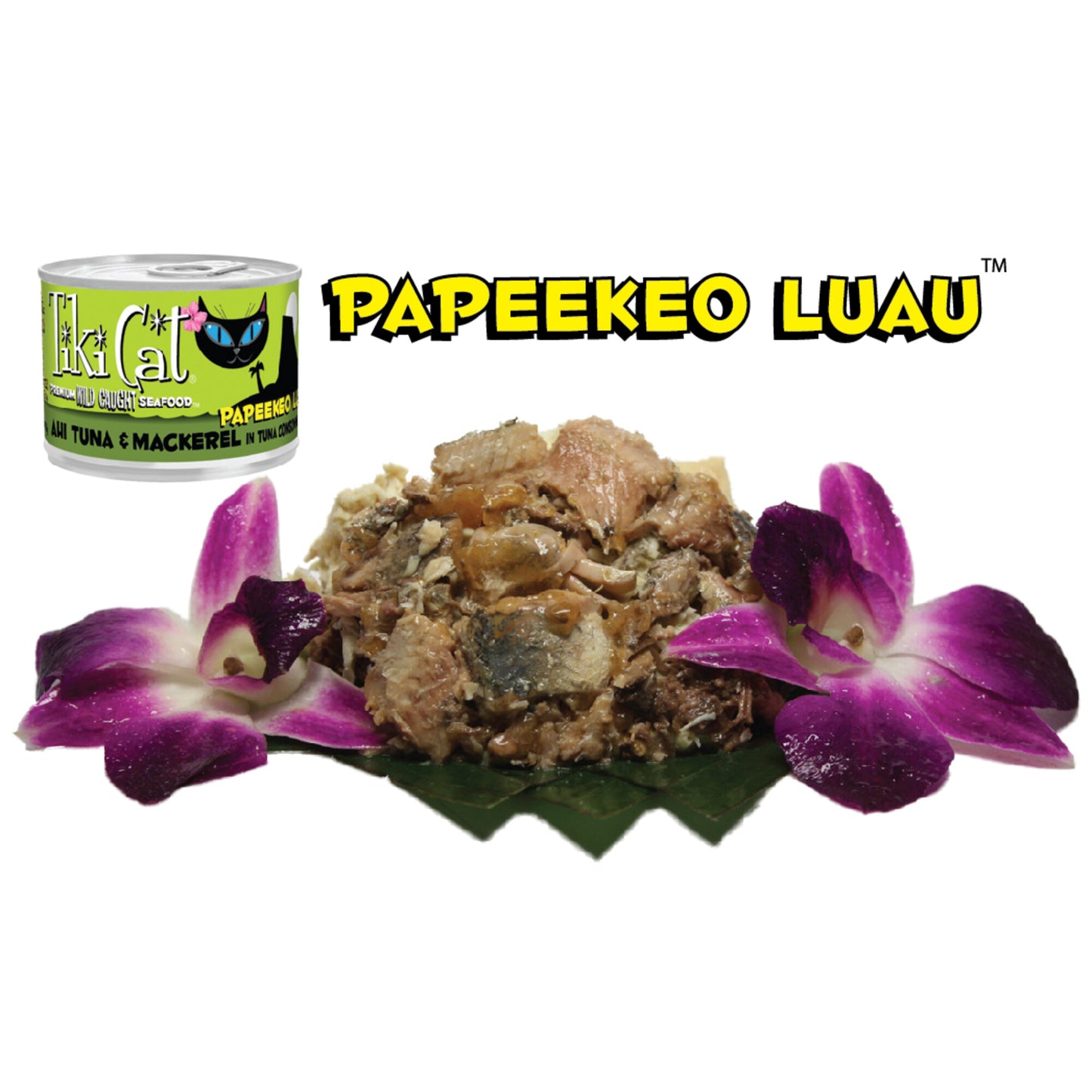 Tiki Cat Papeekeo Luau Ahi Tuna And Mackrel In Tuna Consomme Canned Cat Food