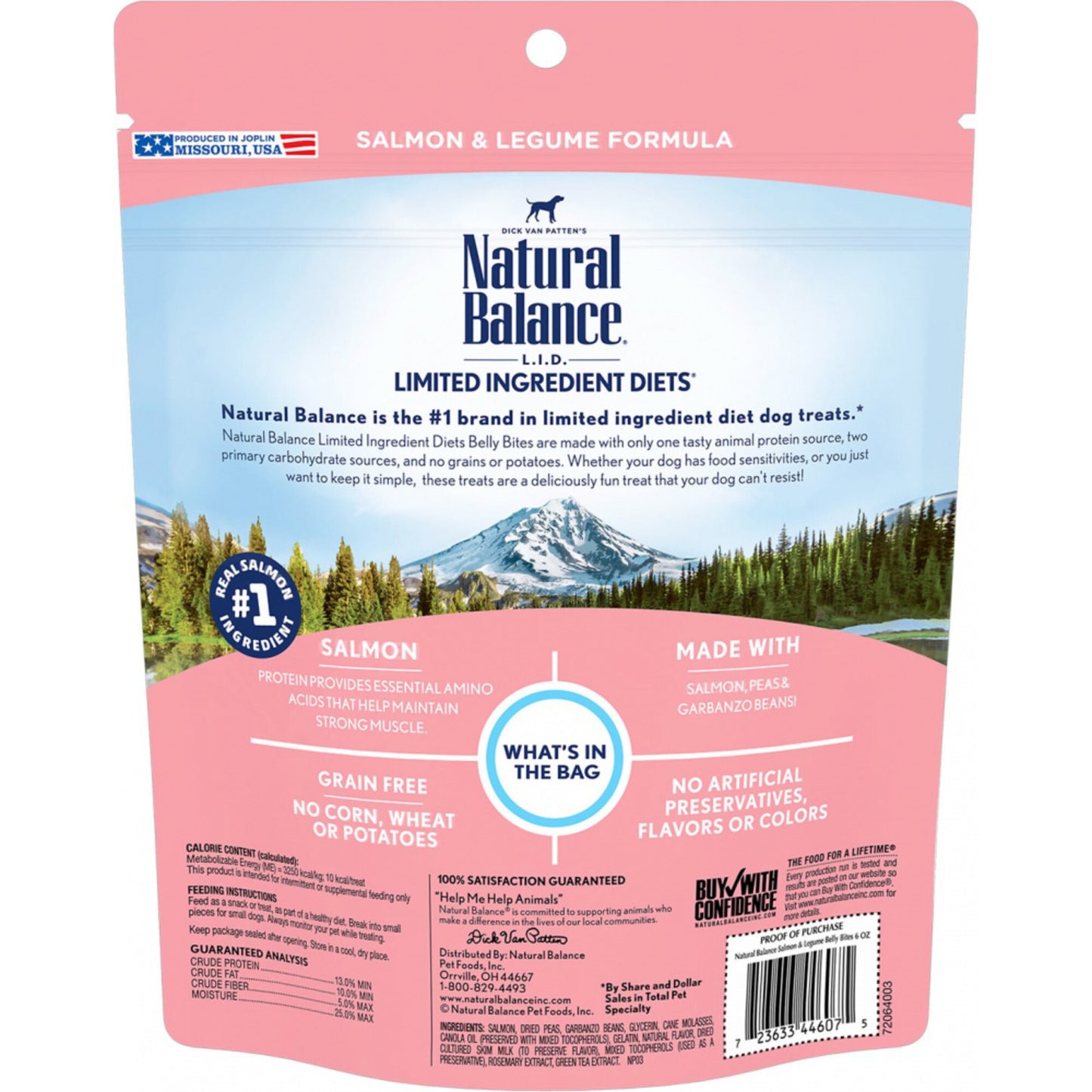 Natural Balance Belly Bites Salmon & Legume Semi-Moist Treats for Dogs