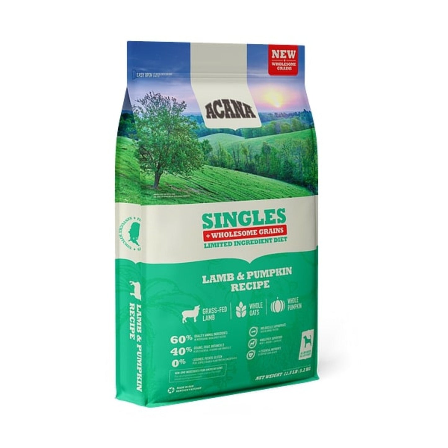 ACANA Singles + Wholesome Grains Limited Ingredient Diet Lamb & Pumpkin Recipe Dry Dog Food