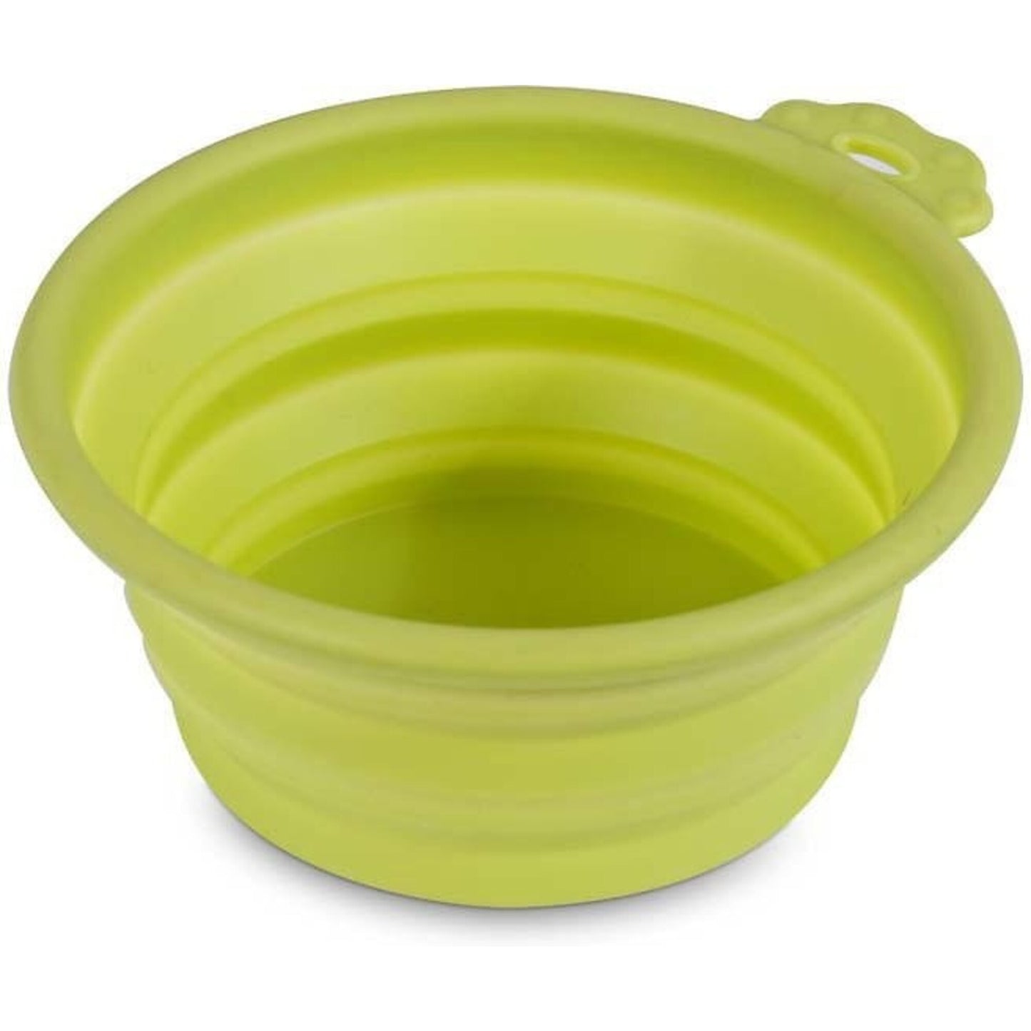 Petmate Silicone Round Green Collapsible Travel Bowl