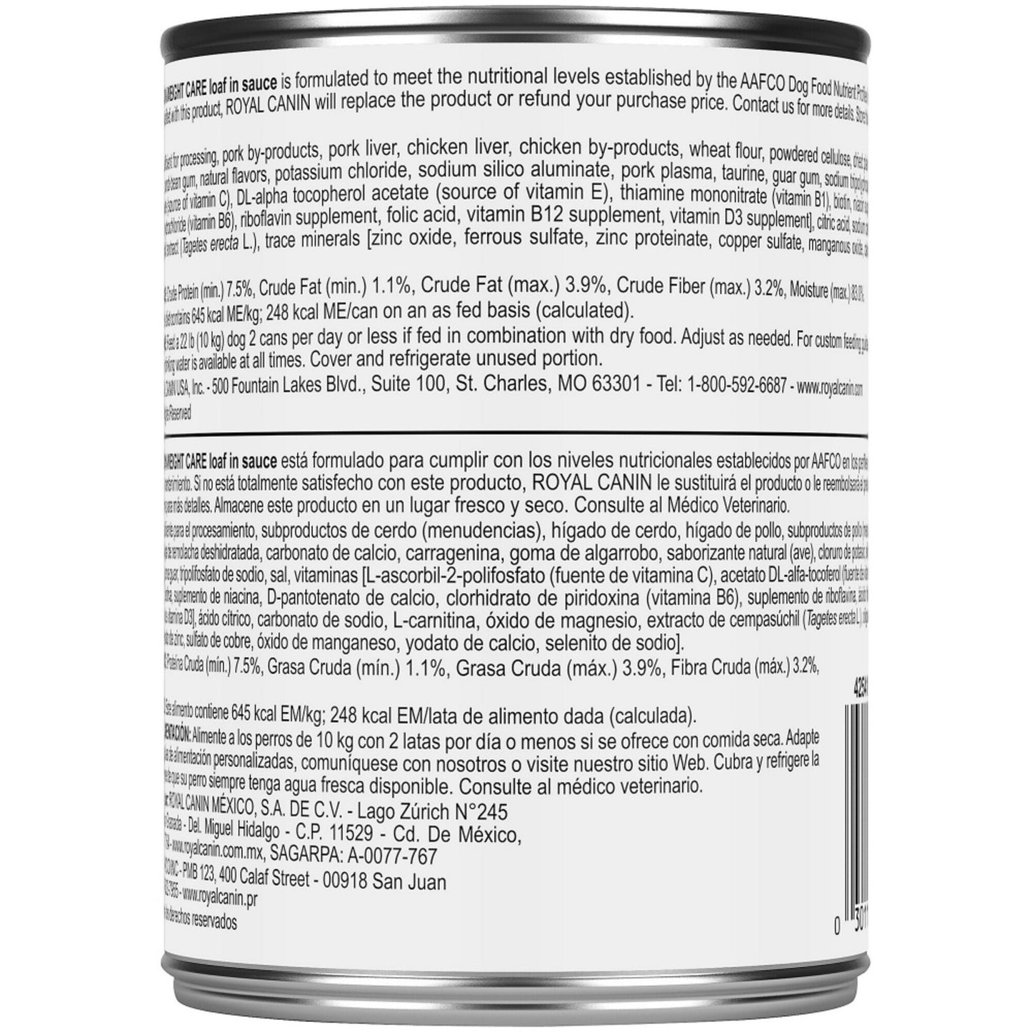 Royal Canin Canine Care Nutrition Weight Care Canned Dog Food