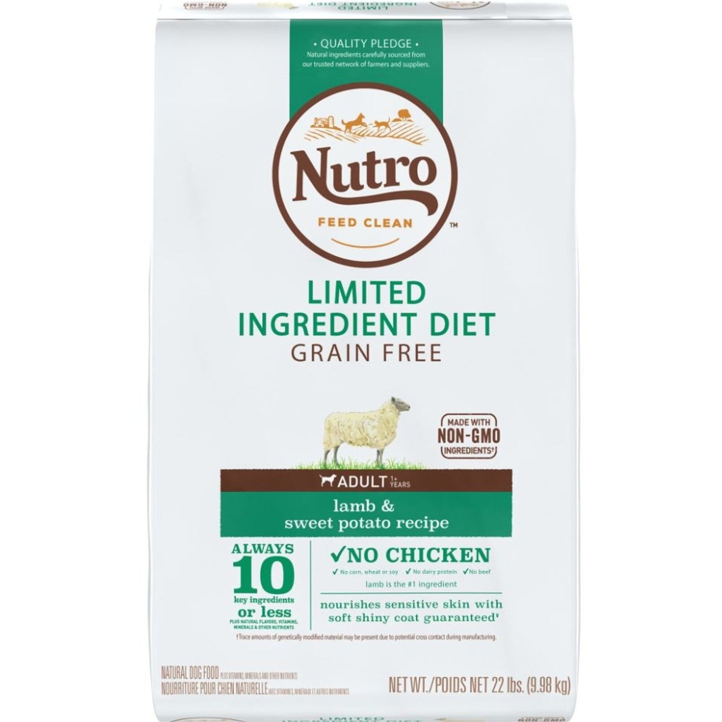 Nutro Limited Ingredient Diet Grain Free Adult Lamb and Sweet Potato Dry Dog Food