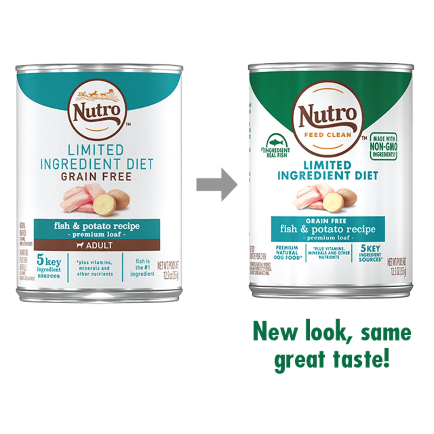 Nutro Premium Loaf Limited Ingredient Diet Fish & Potato Recipe Canned Dog Food