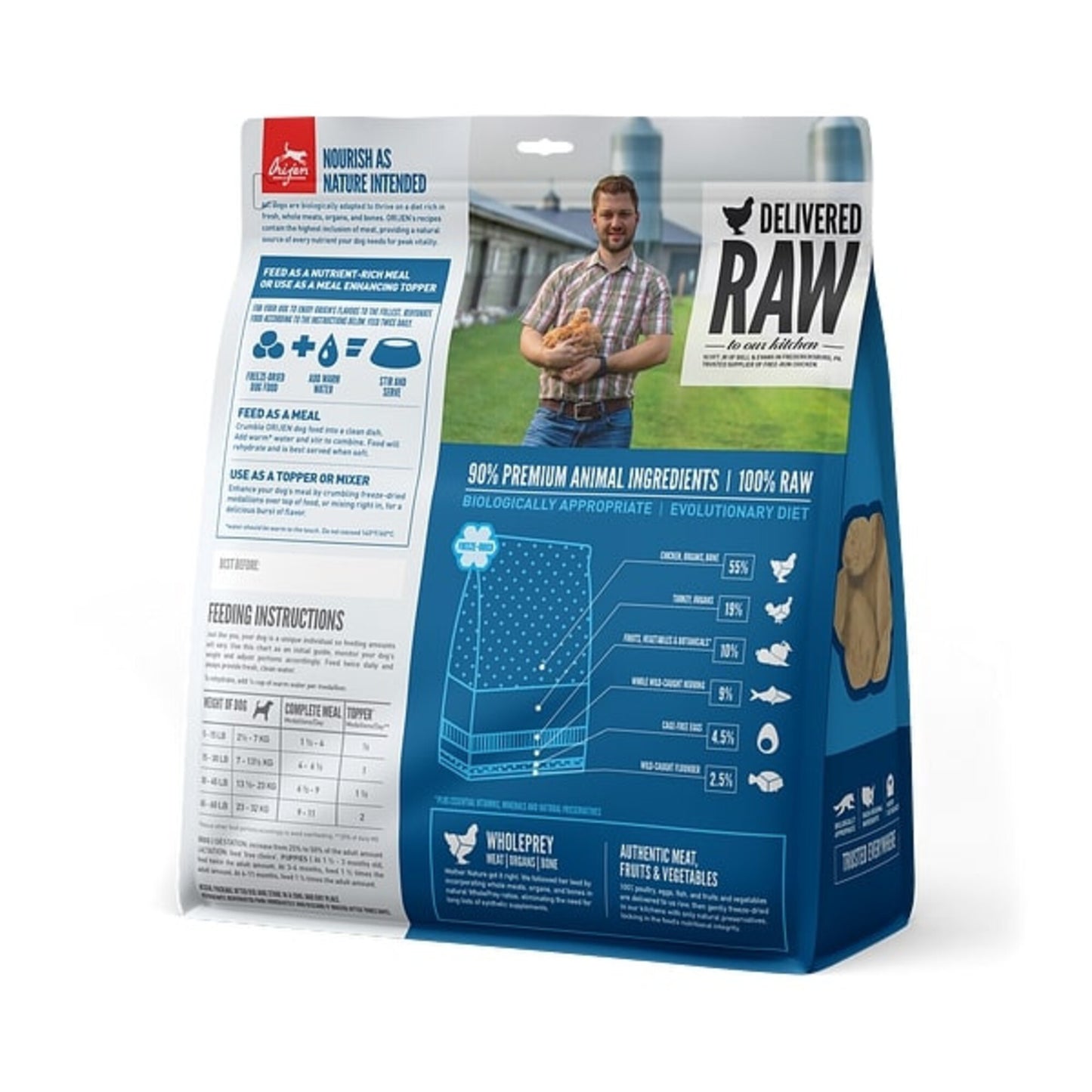 ORIJEN Adult Freeze-Dried Dog Food