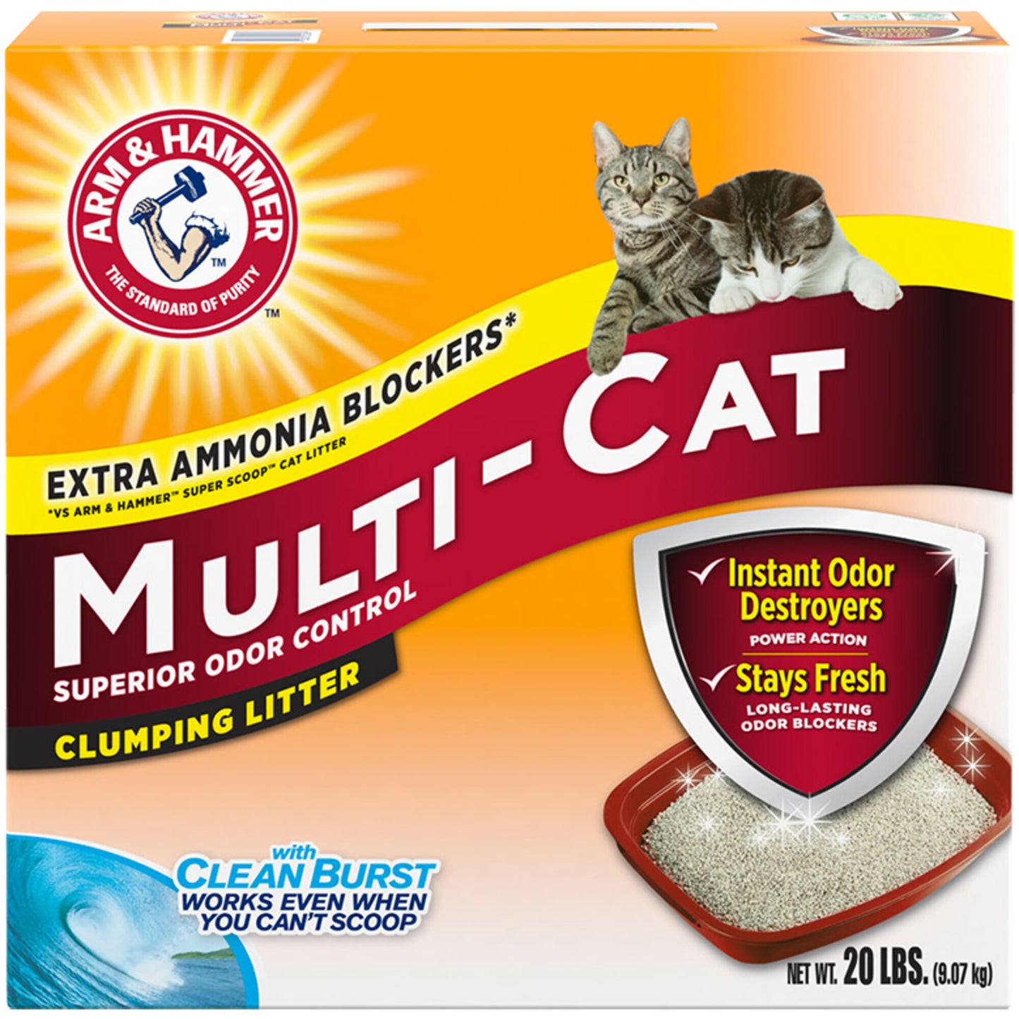 Arm & Hammer Multi-Cat Extra Strength Scented Clumping Litter