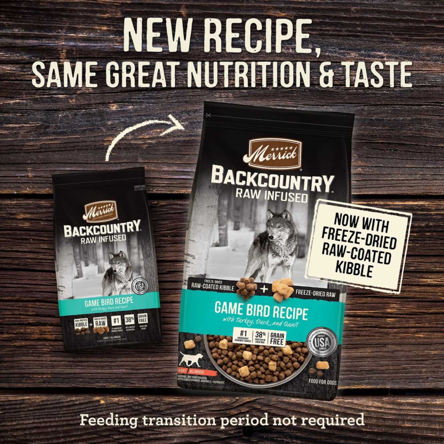 Merrick Backcountry Raw Infused Grain Free Wild Game Bird Recipe Dry Dog Food