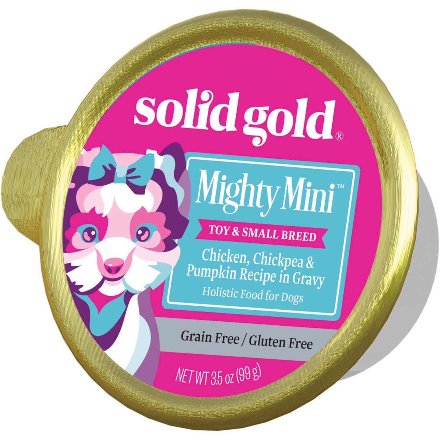 Solid Gold Grain Free Mighty Mini Small Breed with Chicken Dog Food Tray
