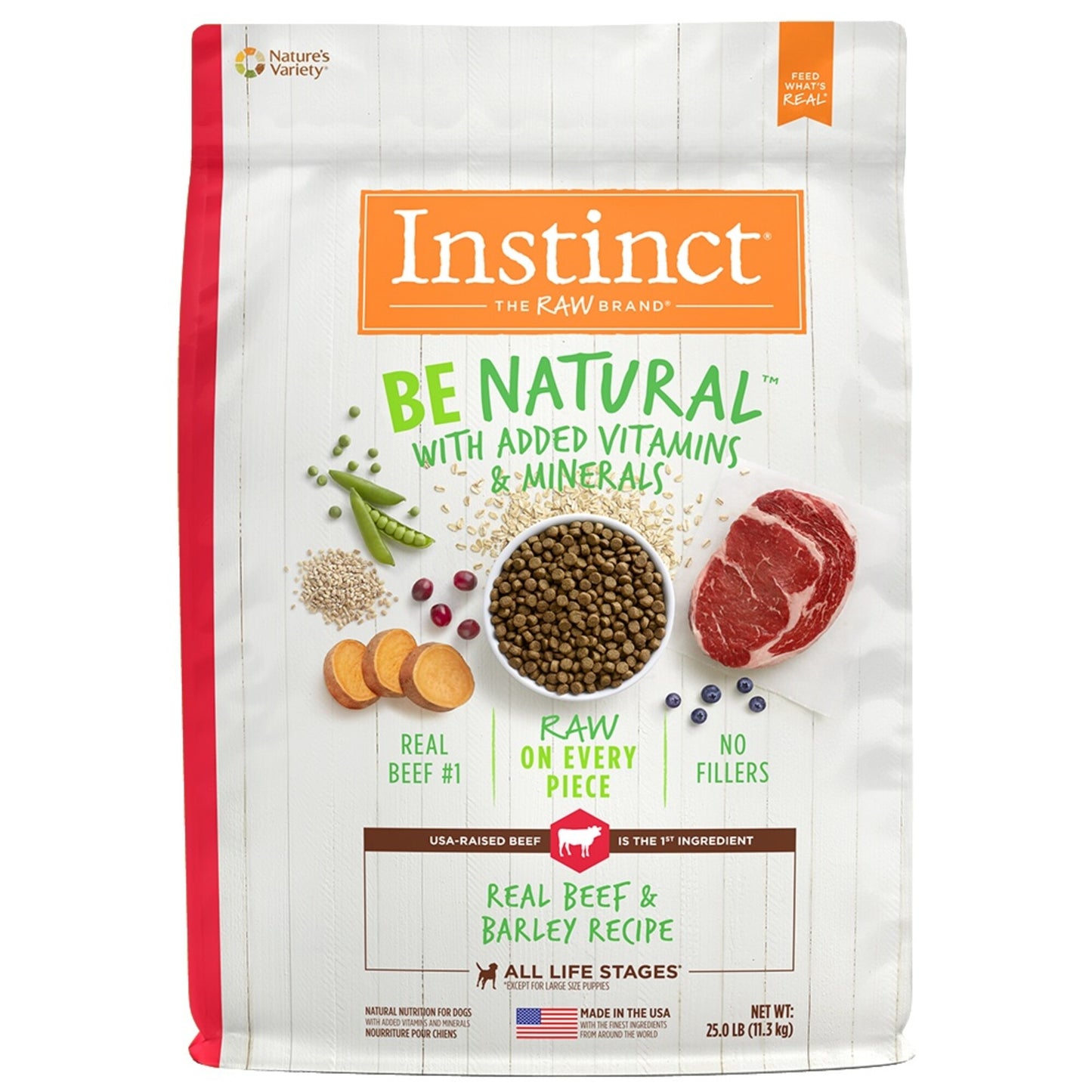 Instinct Be Natural Beef & Barley Recipe Dry Dog Food