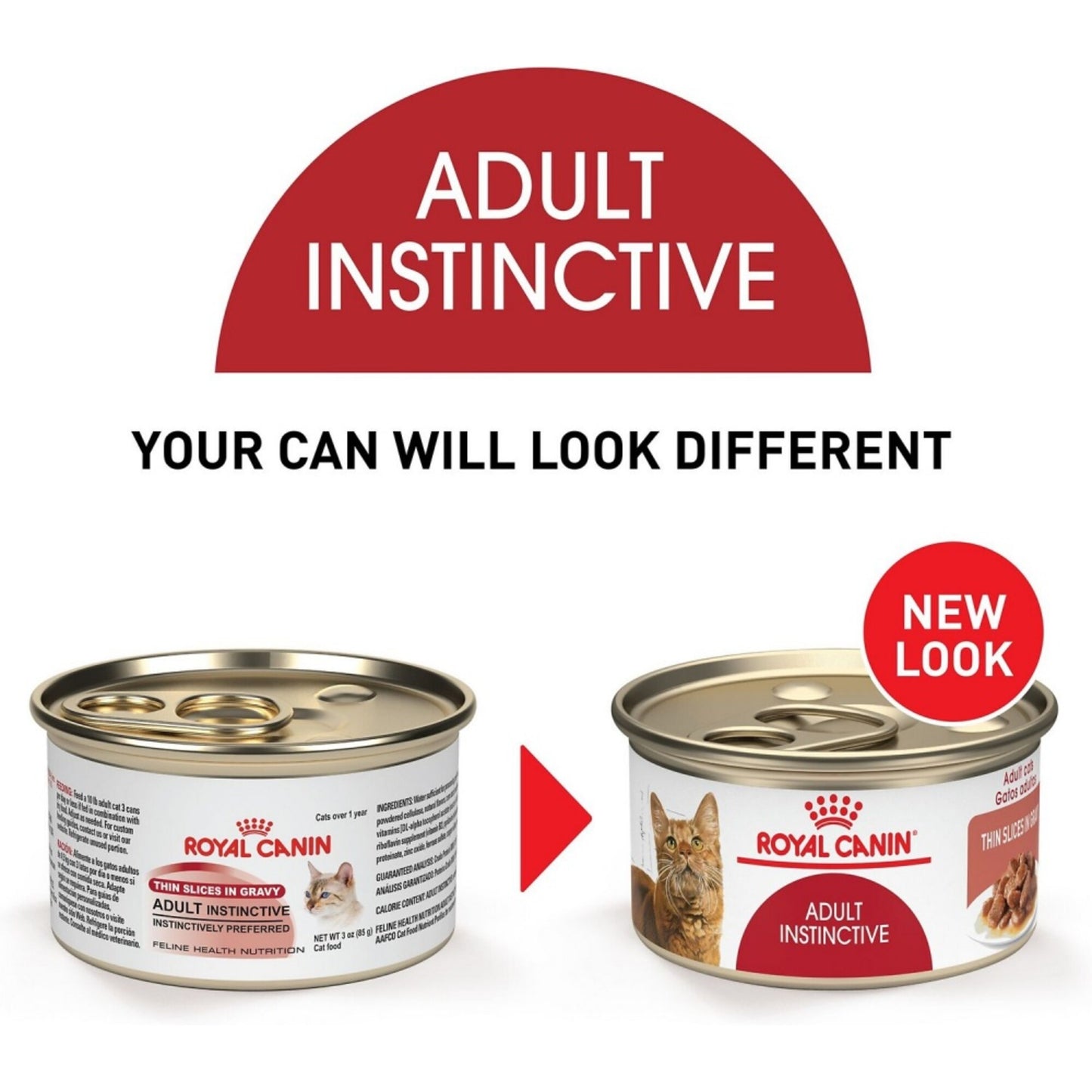 Royal Canin Feline Health Nutrition Adult Instinctive Thin Slices in Gravy Canned Cat Food