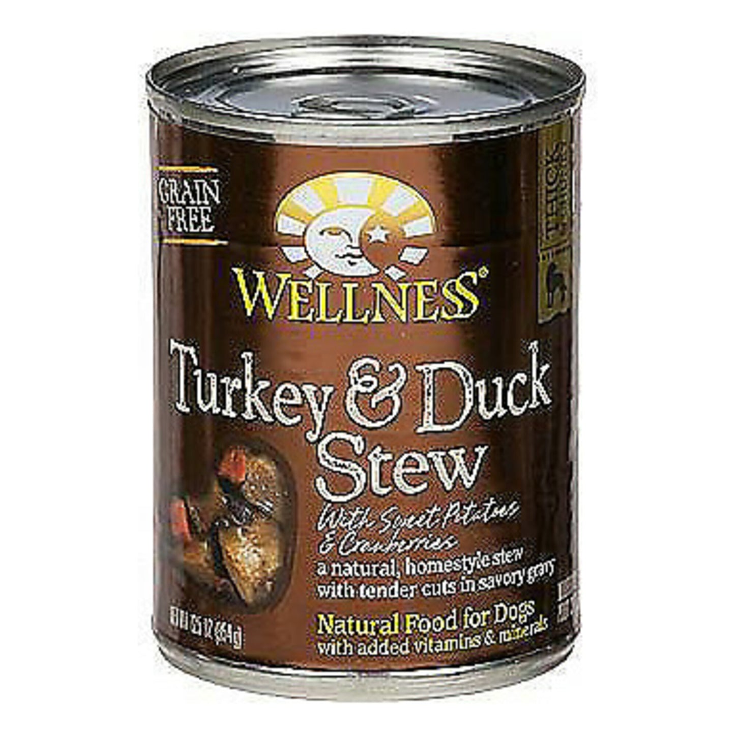 Wellness Grain Free Natural Turkey and Duck Stew with Sweet Potato and Cranberries Wet Canned Dog Food