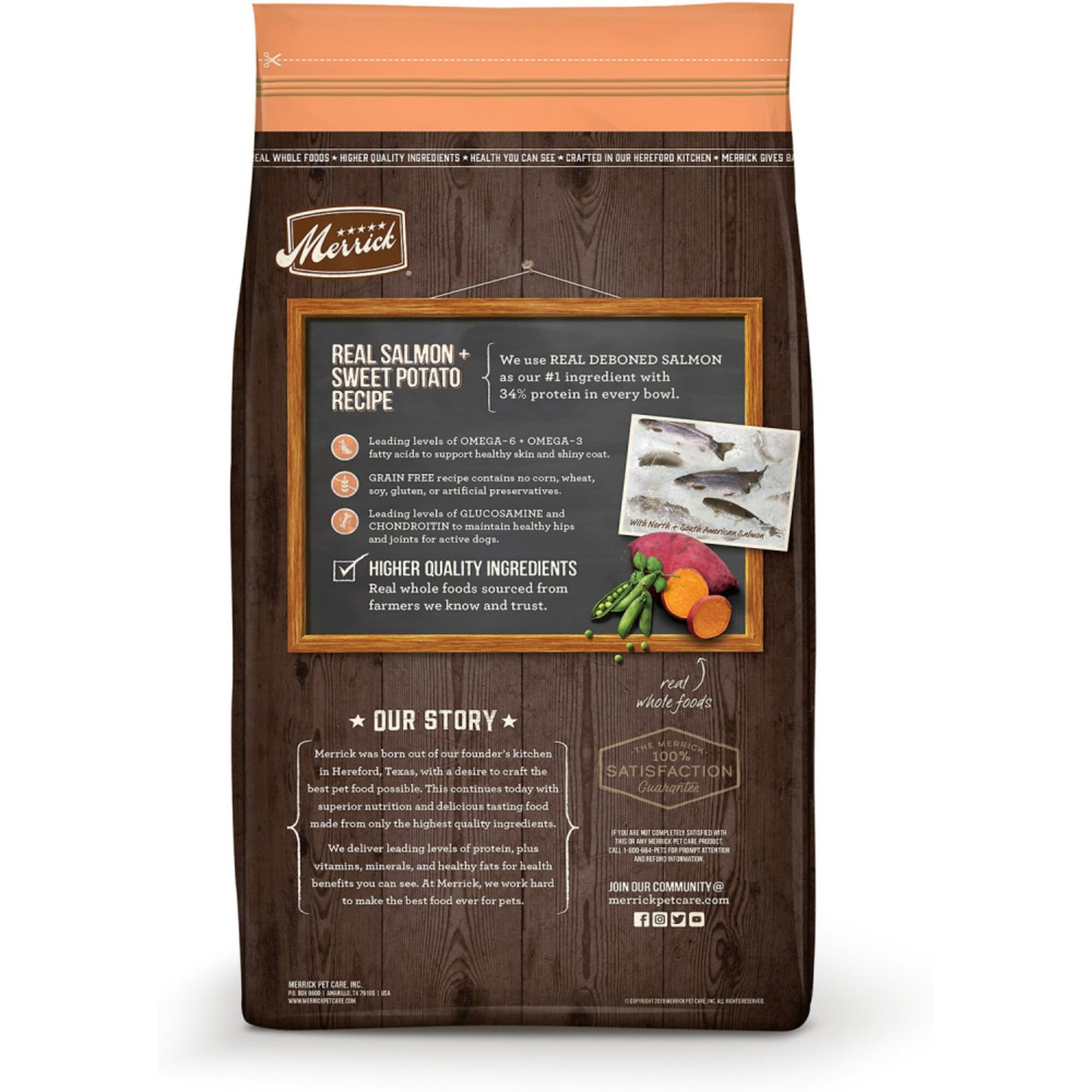 Merrick Grain Free Real Salmon & Sweet Potato Recipe Dry Dog Food