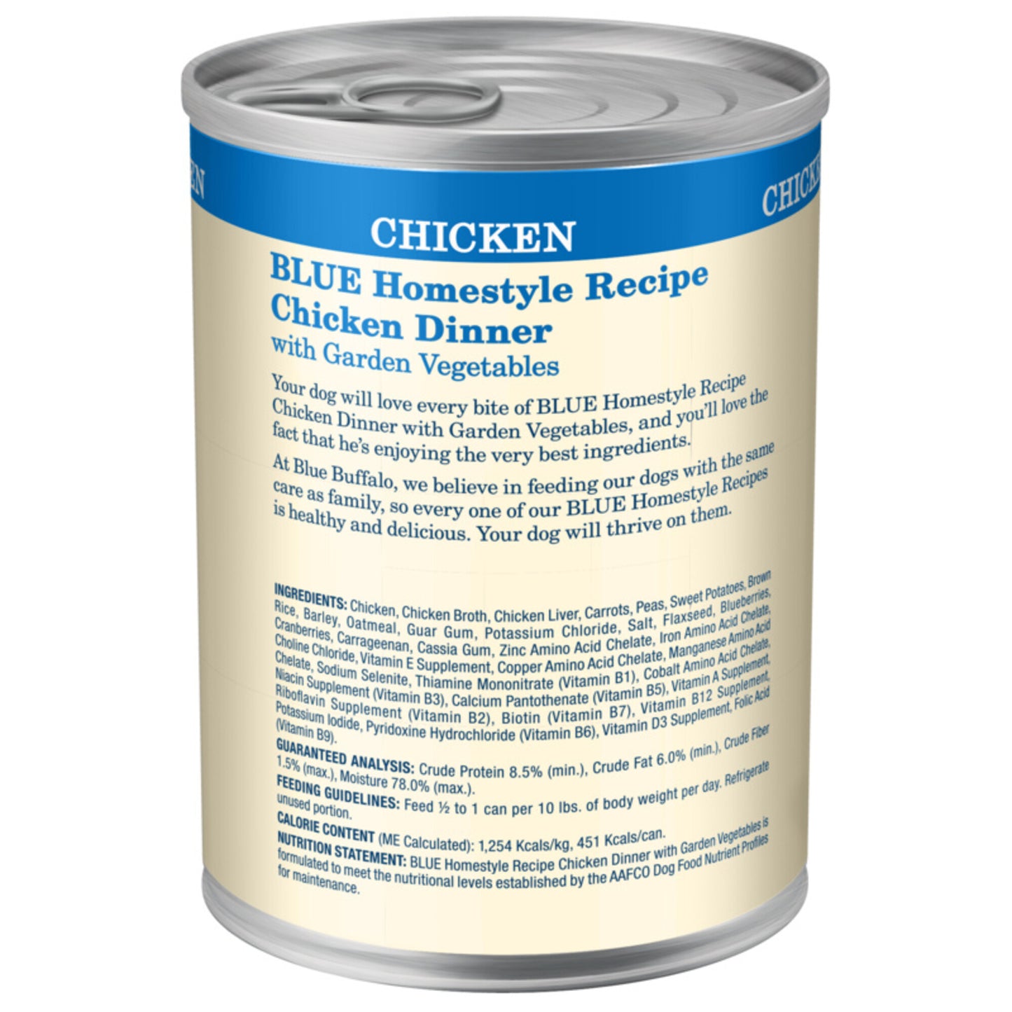 Blue Buffalo Homestyle Recipe Chicken Dinner with Garden Vegetables & Brown Rice Canned Dog Food