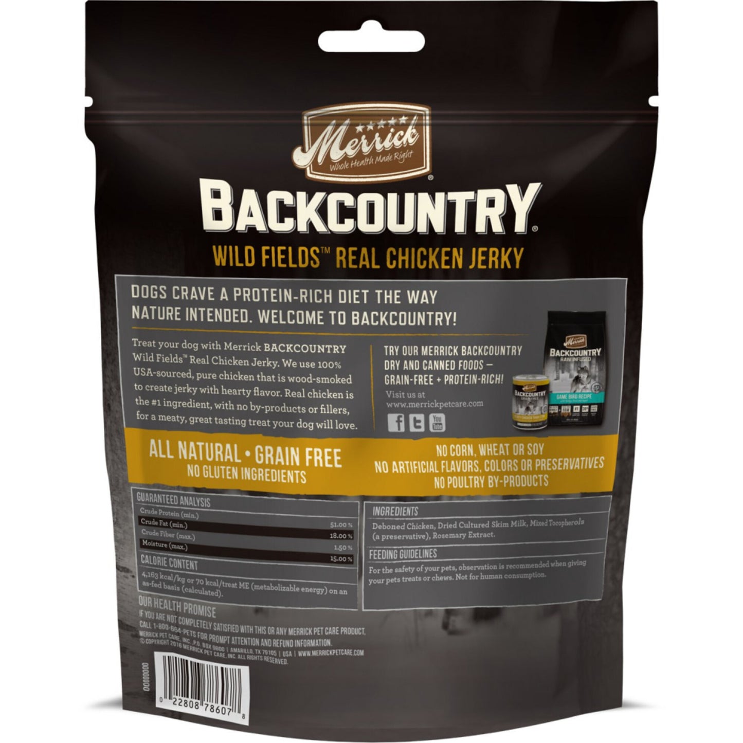 Merrick Backcountry Prairie Chicken Jerky