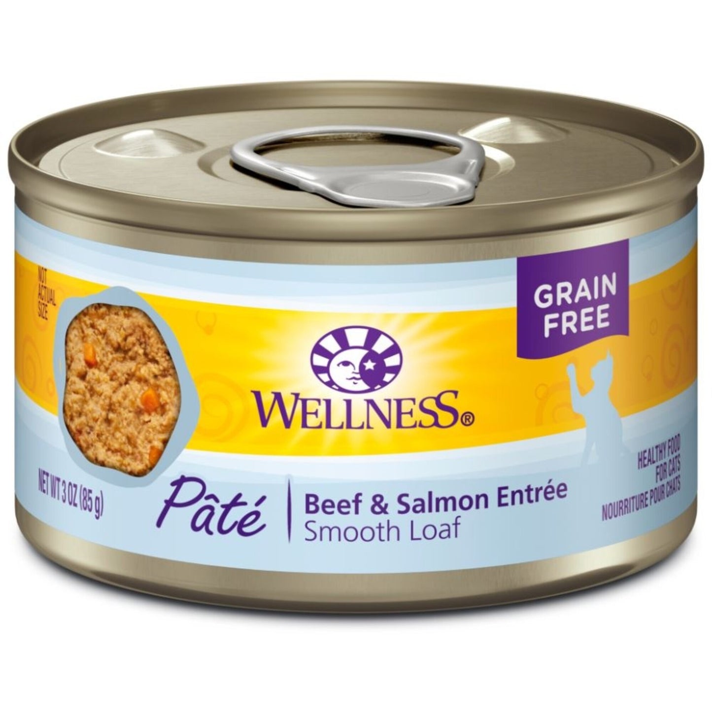 Wellness Complete Health Grain Free Natural Beef and Salmon Recipe Canned Cat Food