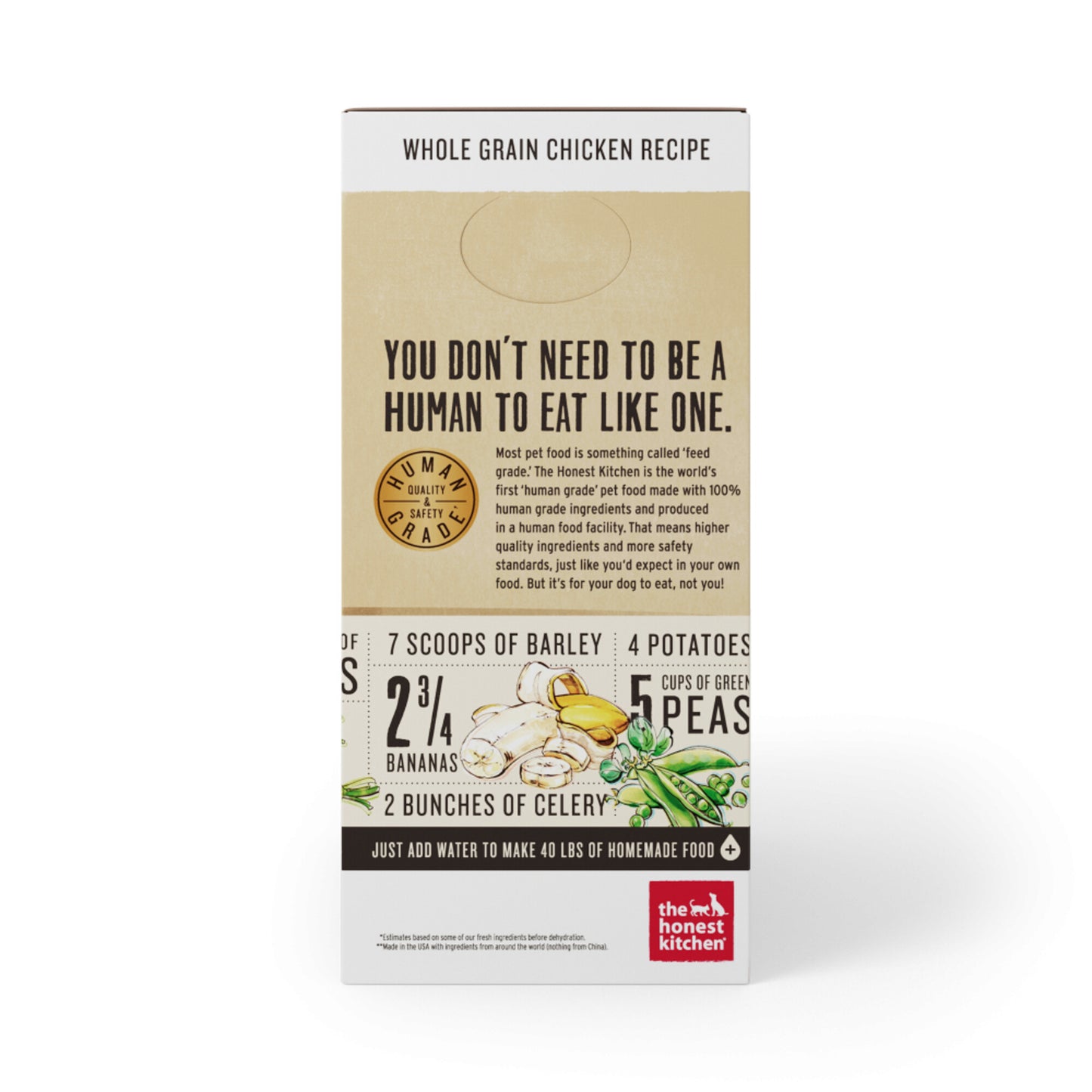 The Honest Kitchen Whole Grain Chicken Recipe Dehydrated Dog Food