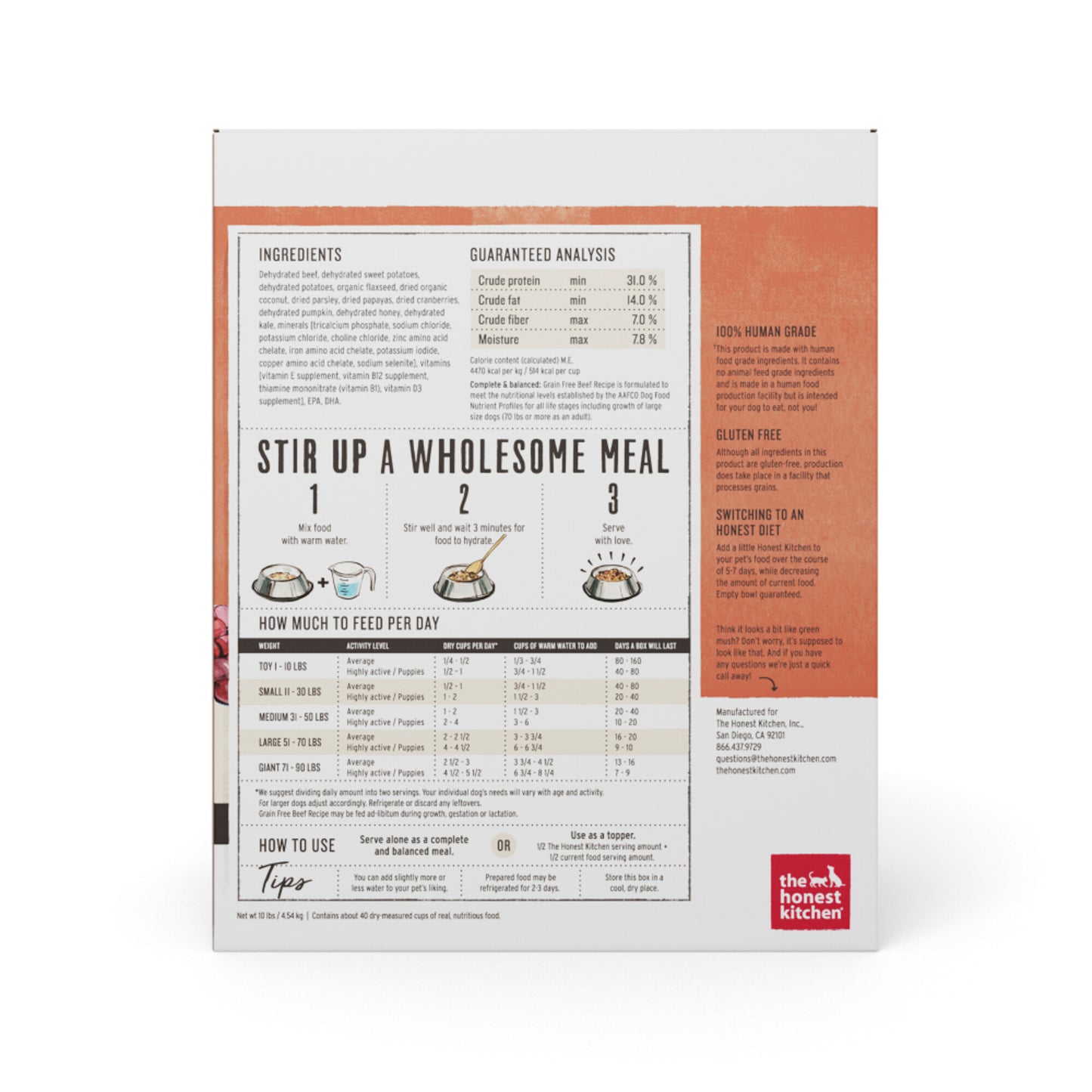 The Honest Kitchen LOVE Grain Free Beef All Life Stages Dog Food