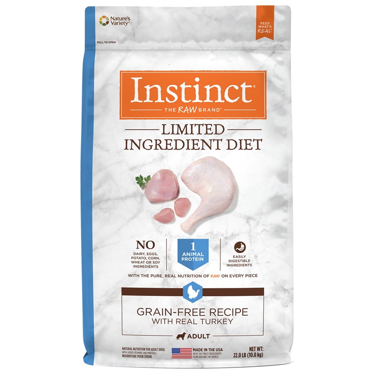Instinct Limited Ingredient Diet Adult Grain Free Recipe with Real Turkey Natural Dry Dog Food
