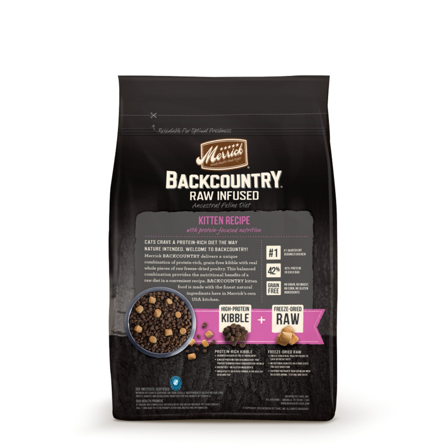 Merrick Backcountry Grain Free Kitten Recipe Dry Cat Food