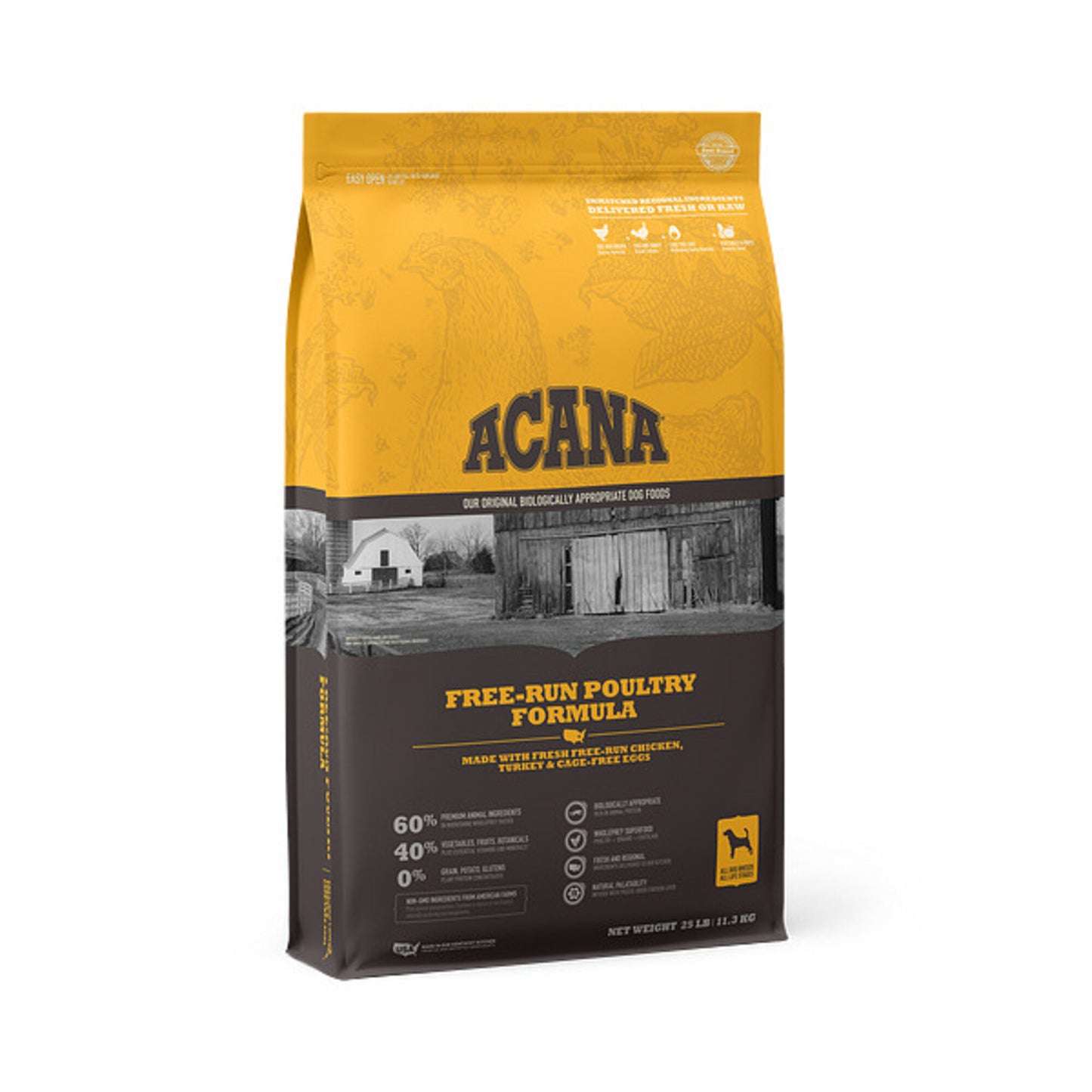 ACANA Free Run Poultry Formula Grain Free Dry Dog Food