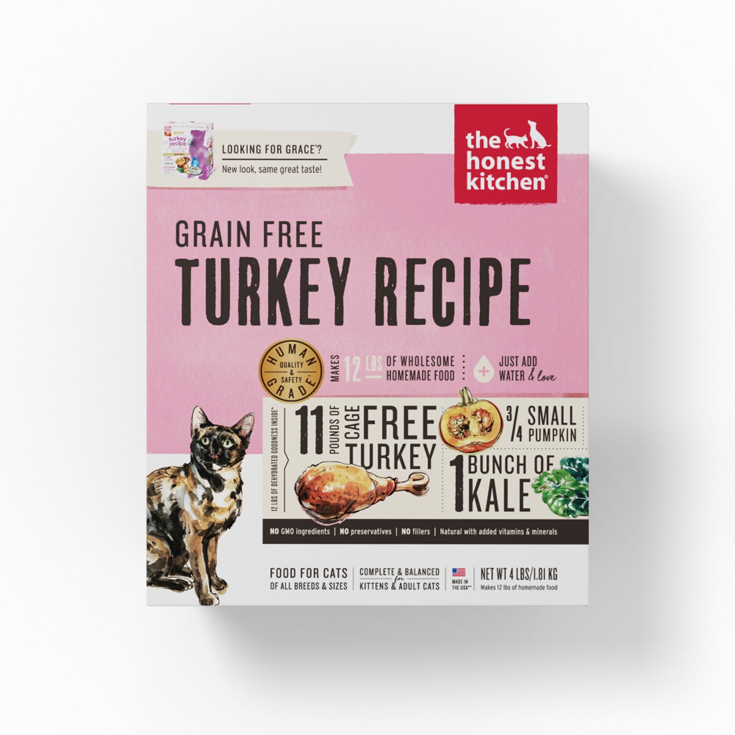 The Honest Kitchen Grain Free Turkey Recipe Dehydrated Cat Food