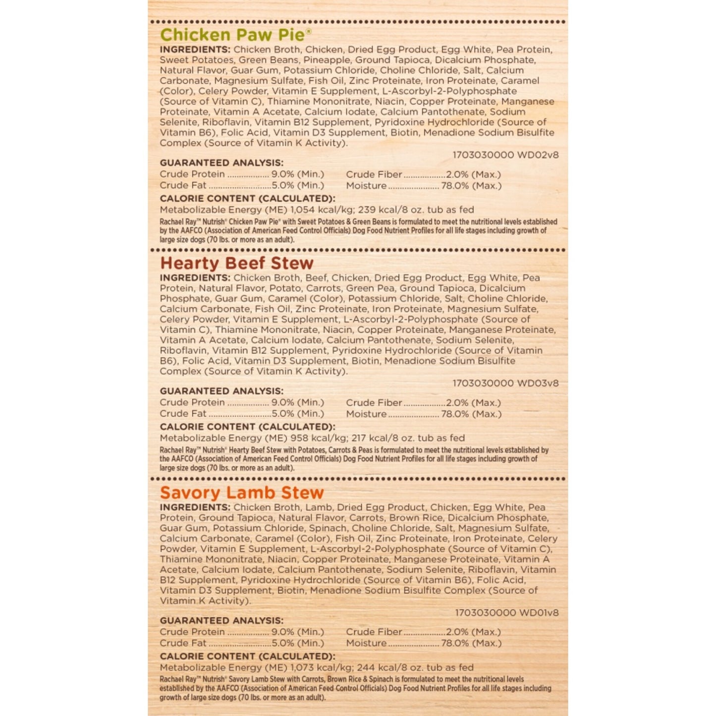 Rachael Ray Nutrish Natural Variety Pack Wet Dog Food