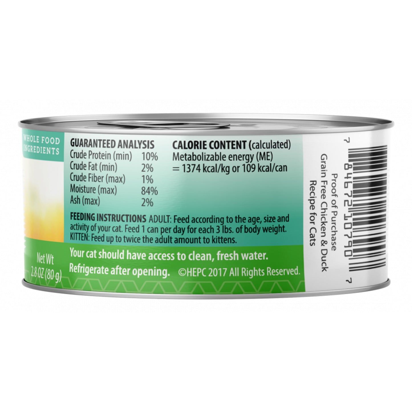 Health Extension Grain Free Chicken and Duck Recipe Canned Cat Food