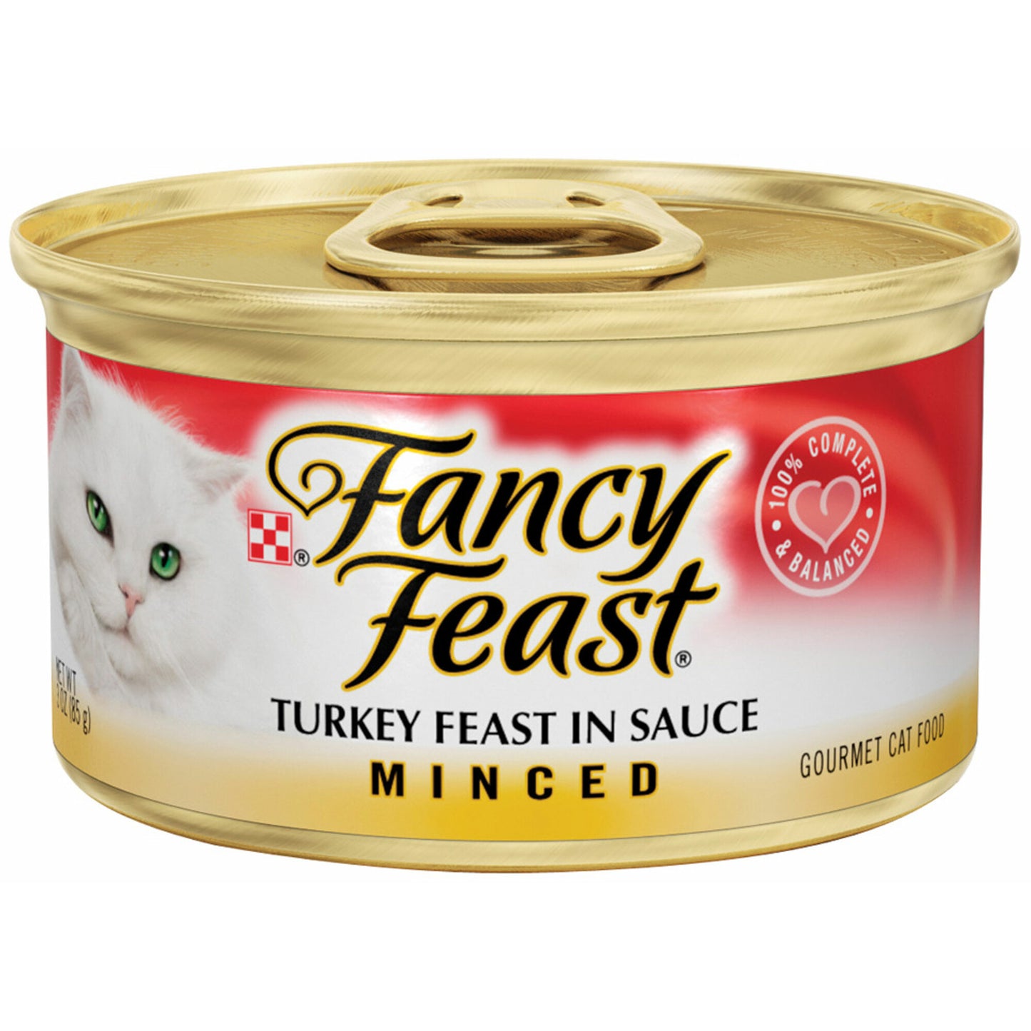 Fancy Feast Minced Turkey Feast in Sauce Canned Cat Food