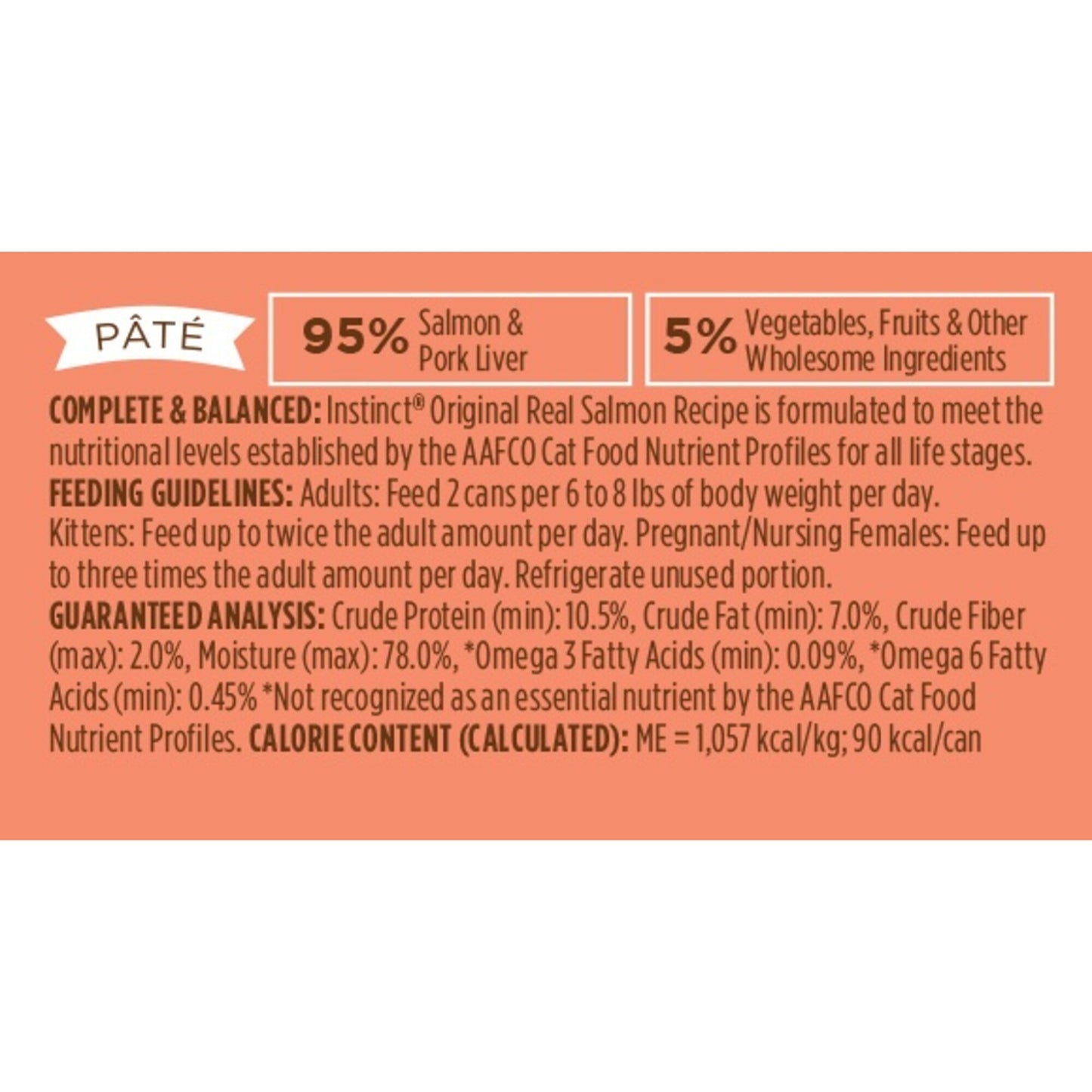 Instinct Grain Free Salmon Formula Canned Cat Food