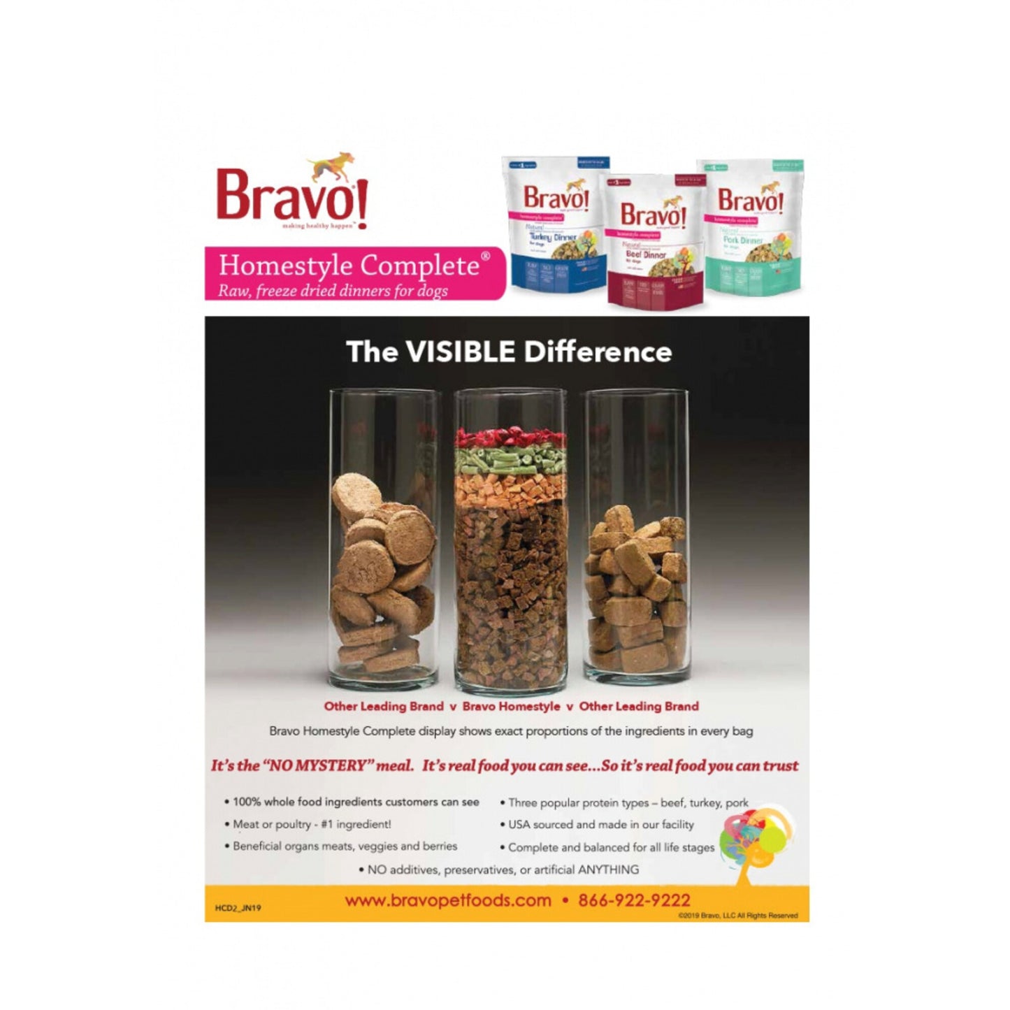 Bravo! Homestyle Complete Grain Free Beef Freeze-Dried Dog Food