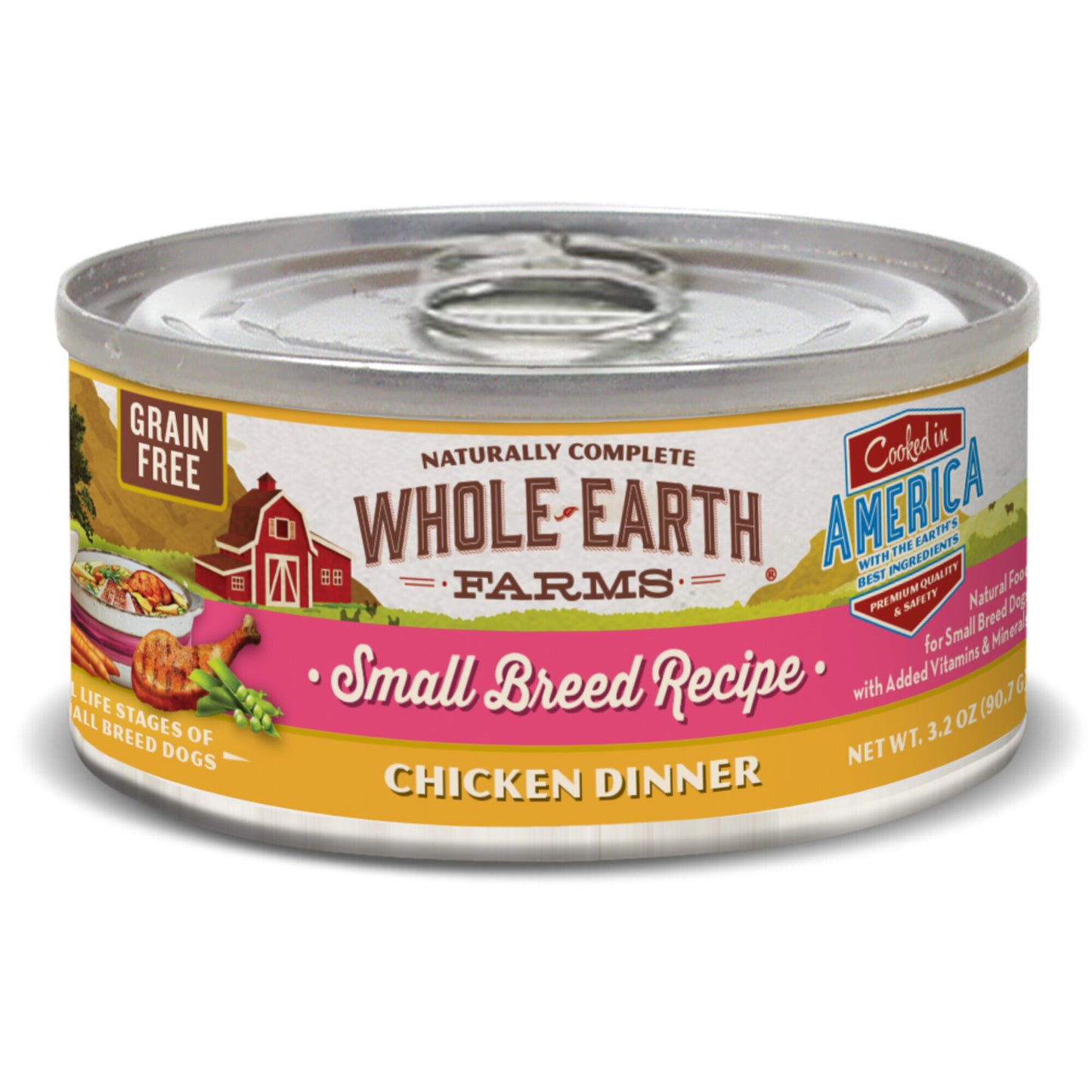 Whole Earth Farms Grain Free Small Breed Chicken Recipe Canned Dog Food