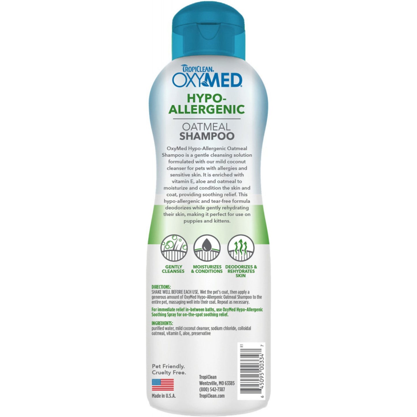 Tropiclean OxyMed Hypo-Shampoo Pet Shampoo
