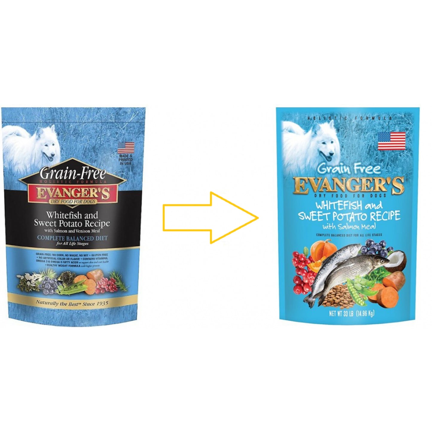 Evangers Grain Free Super Premium Whitefish and Sweet Potato Dry Dog Food