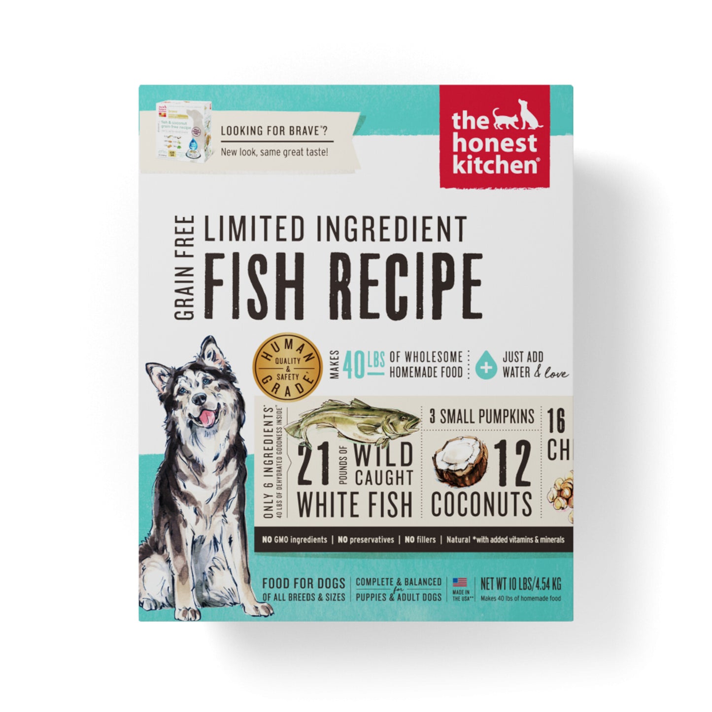 The Honest Kitchen Limited Ingredient Grain Free Fish Recipe Dehydrated Dog Food