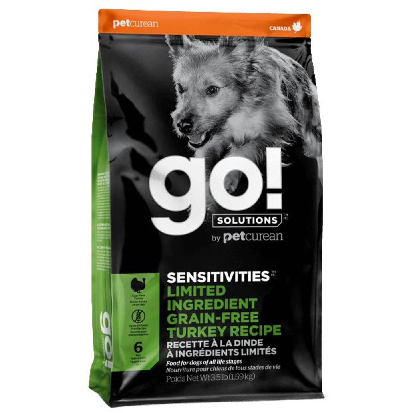 Petcurean GO! Solutions Sensitivities Limited Ingredient Turkey Recipe Dry Dog Food