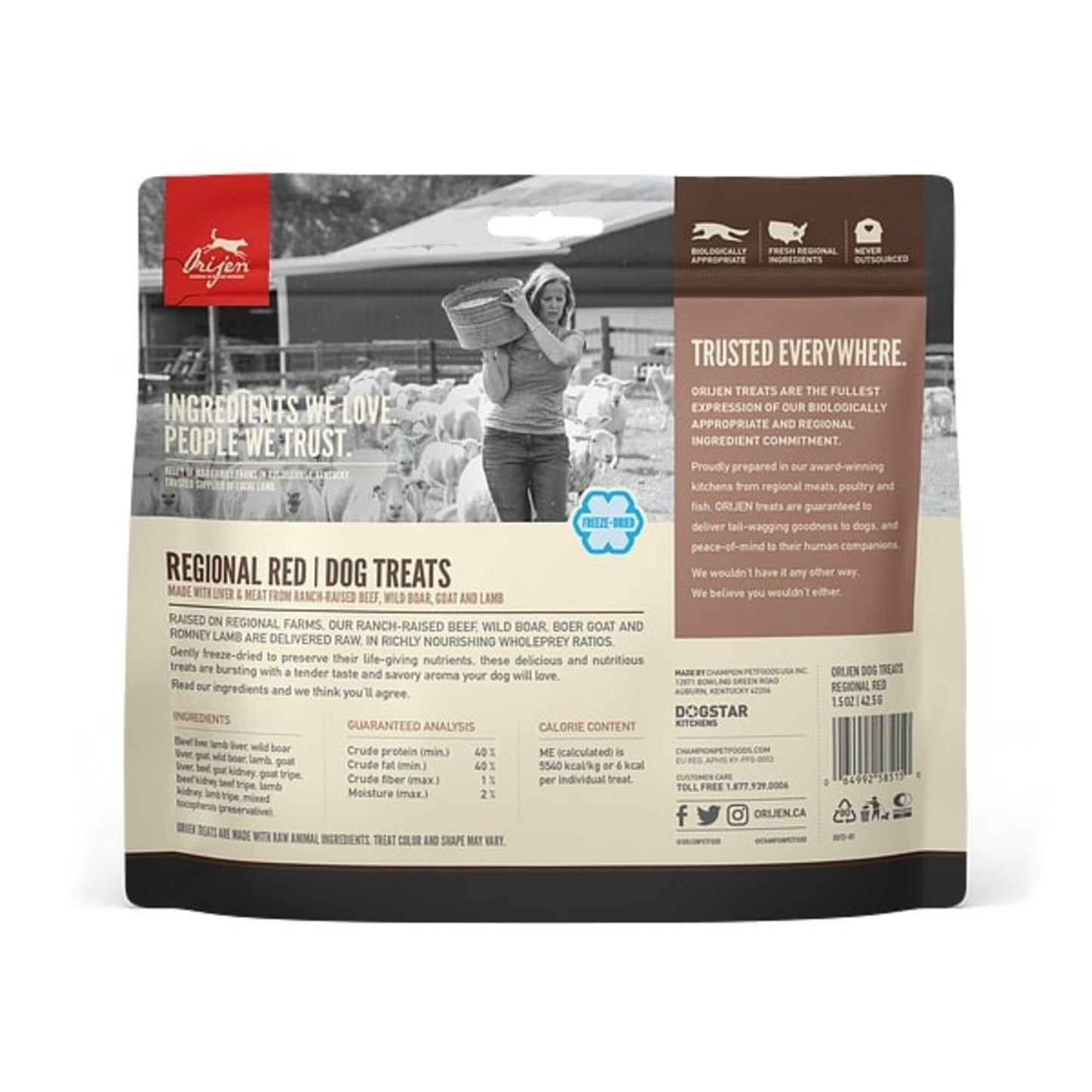 ORIJEN Freeze Dried Regional Red Dog Treats