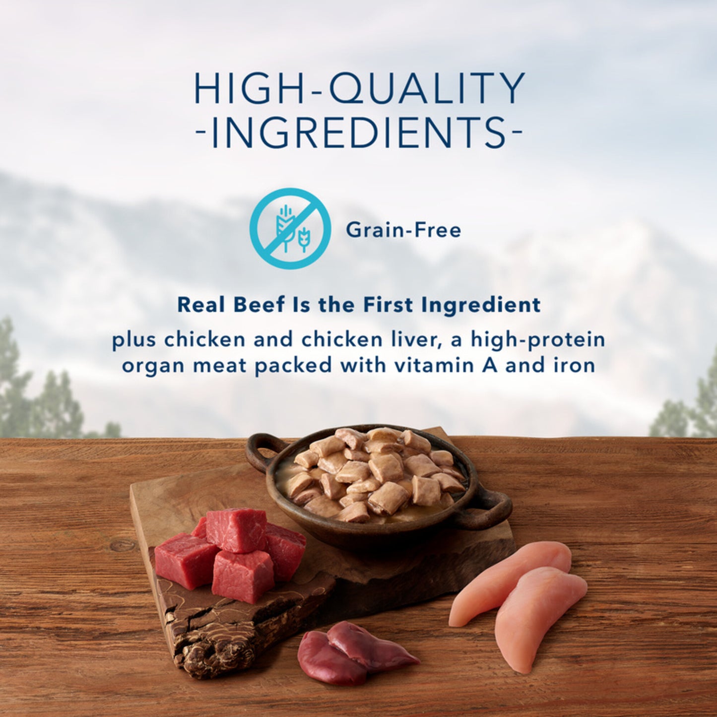 Blue Buffalo Wilderness Trail Tubs Grain Free Beef Stew Dog Food Tray