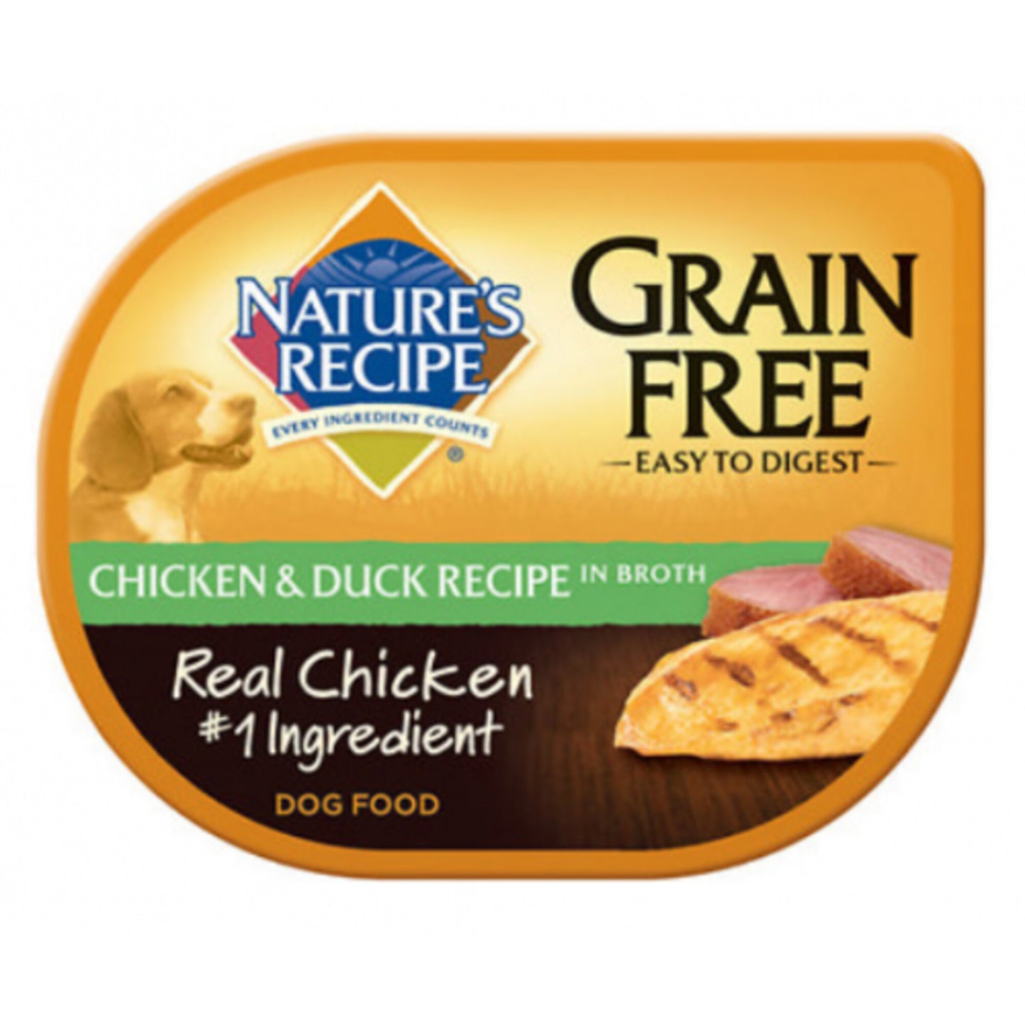 Nature's Recipe Grain Free Easy to Digest Chicken and Duck Recipe in Broth Wet Dog Food