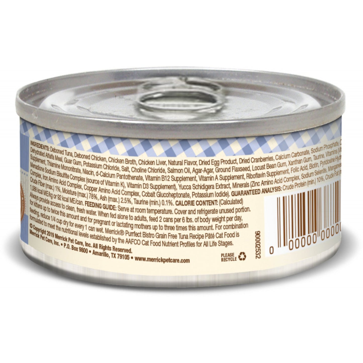 Merrick Purrfect Bistro Tuna Pate Grain Free Canned Cat Food